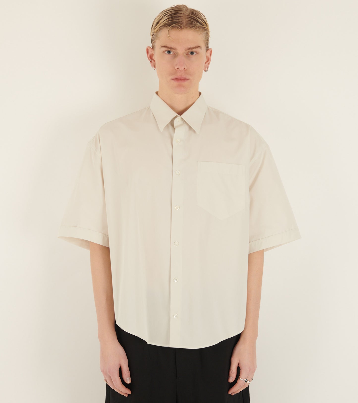 Boxy S/S Shirt Chalk
