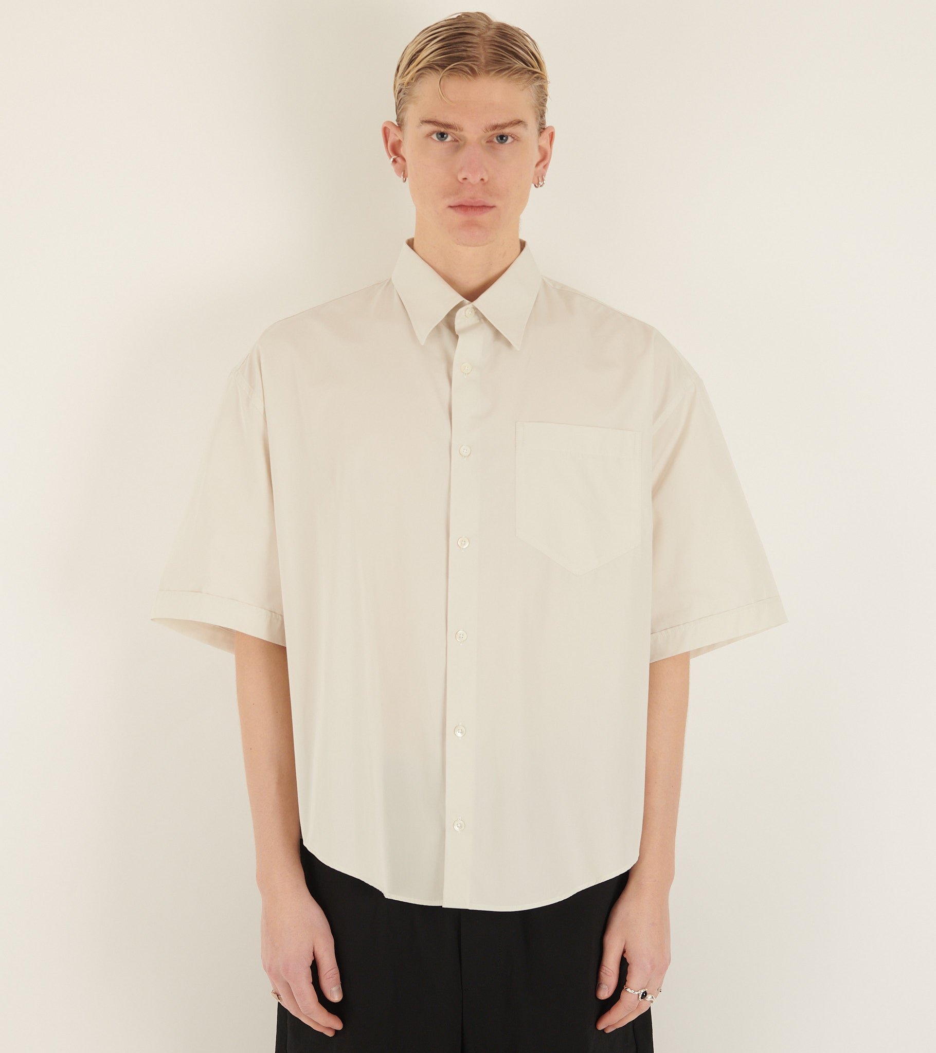 Boxy S/S Shirt Chalk