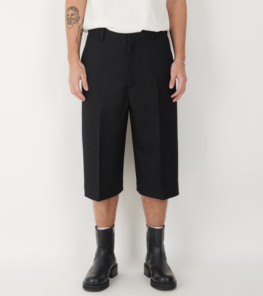Tailored Wool Shorts Black
