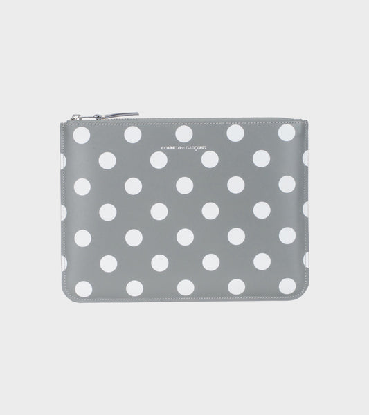 Dots Clutch Grey/White