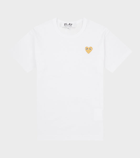 U Gold Heart T-shirt White