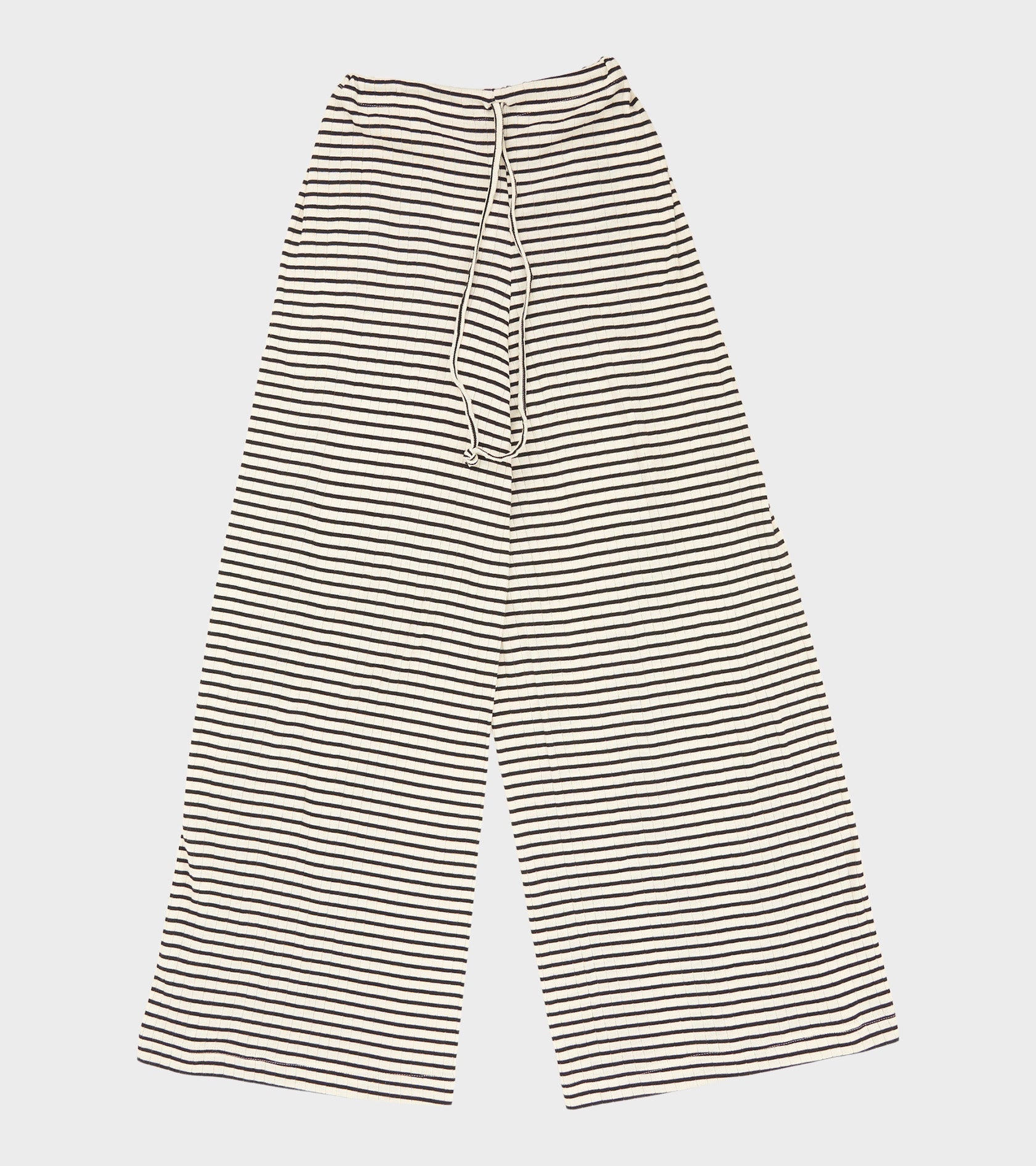 Nova Pants Stripes Ecru/Black