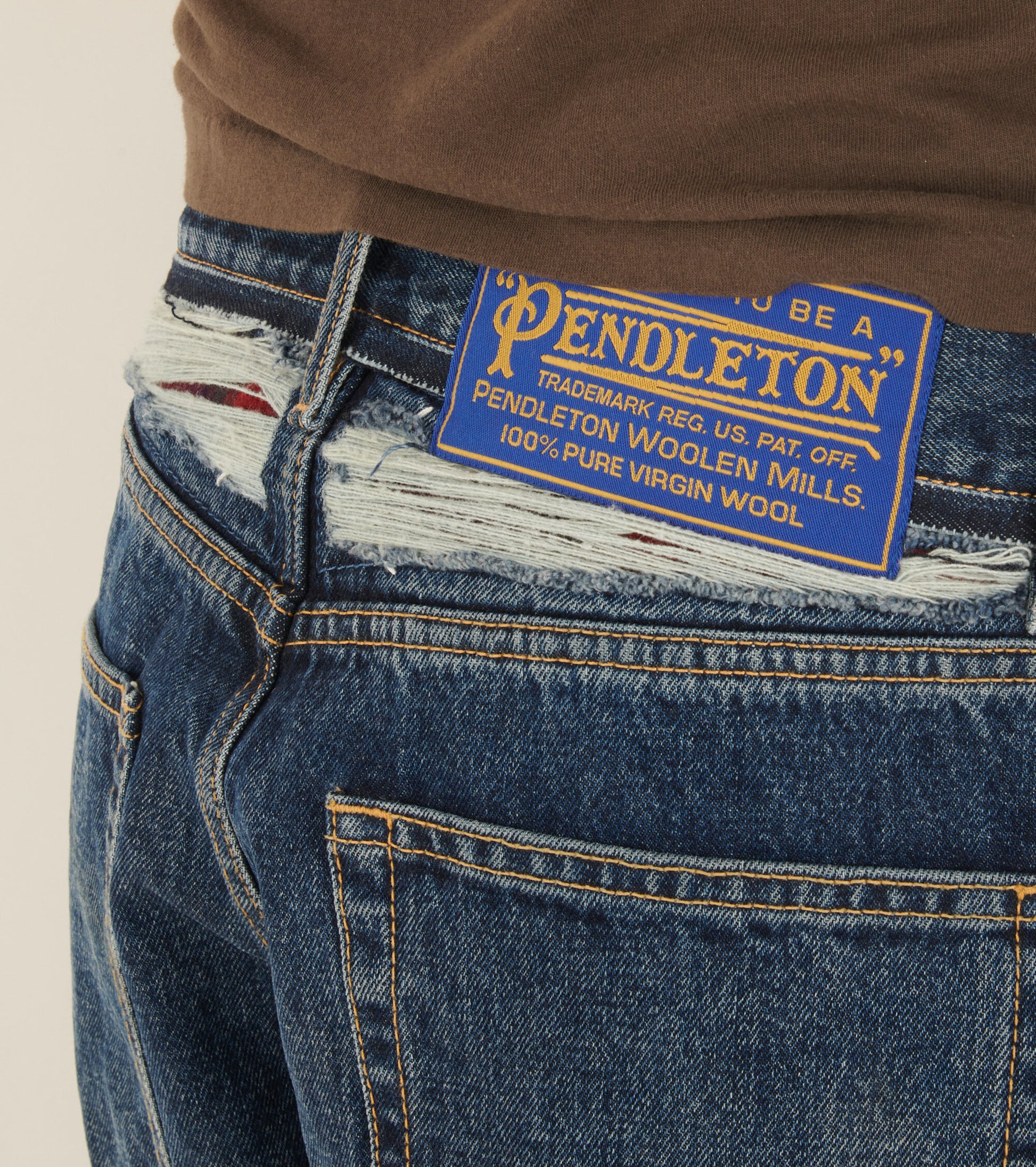 Pendleton Yoke Jeans Navy