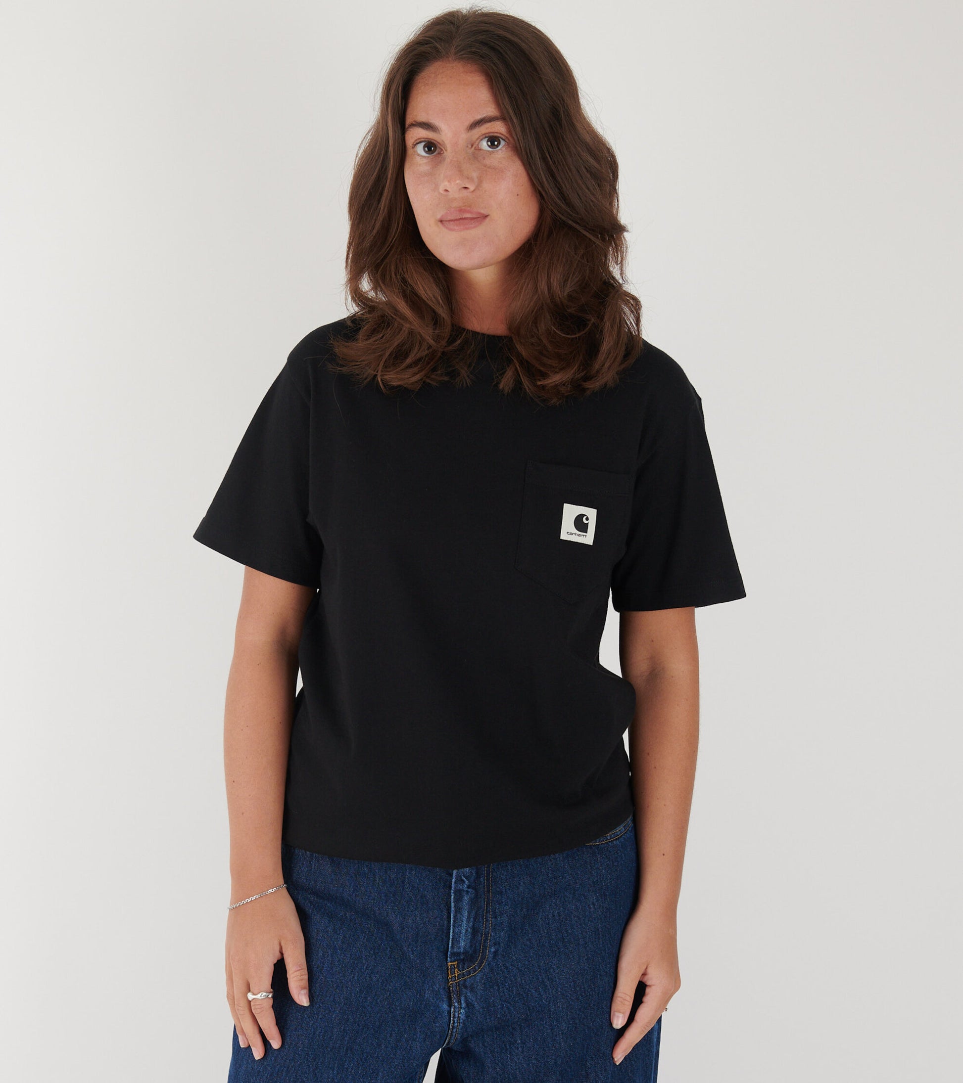 W S/S Pocket T-shirt Black