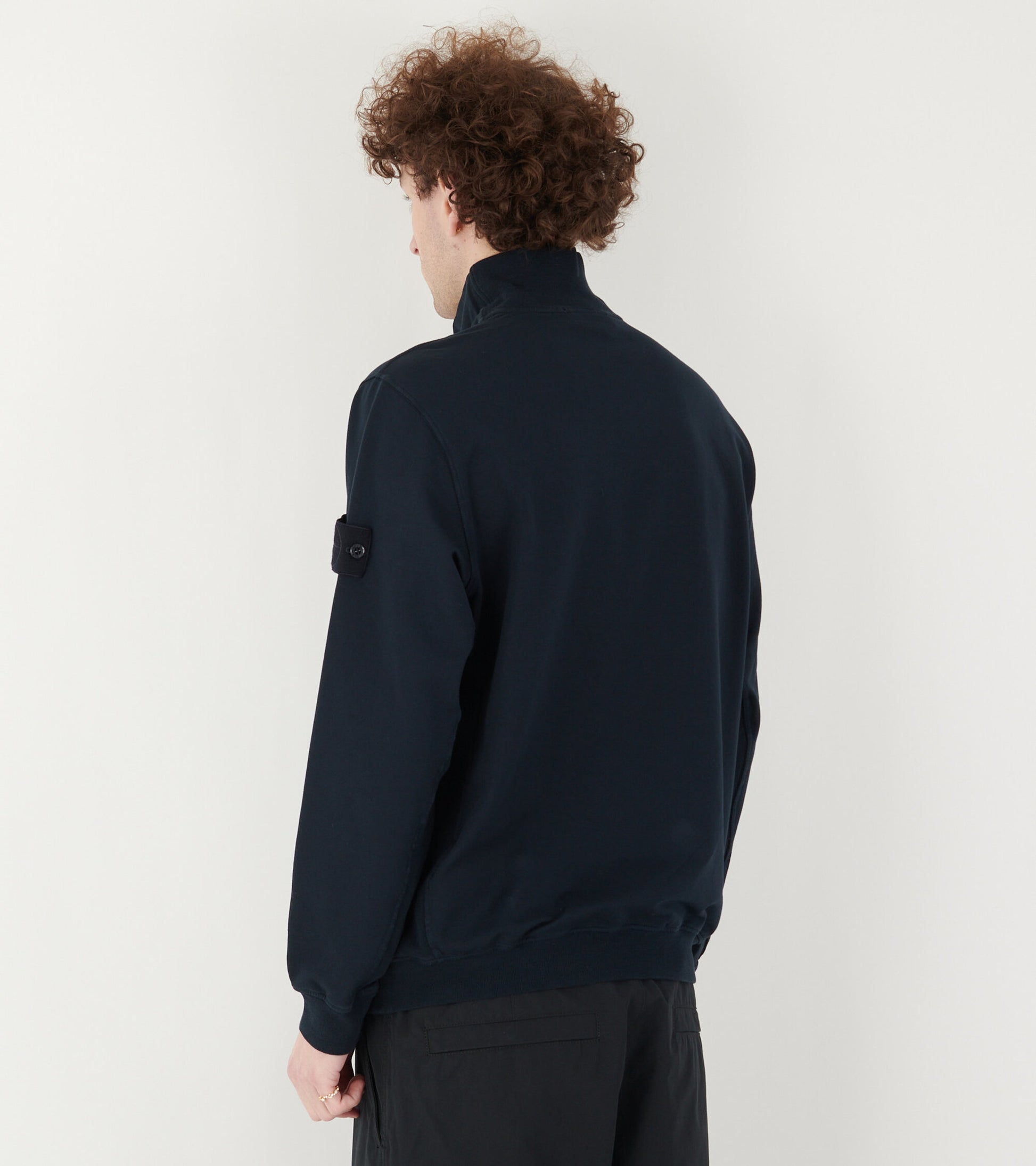 Ghost High Neck Zipper Navy