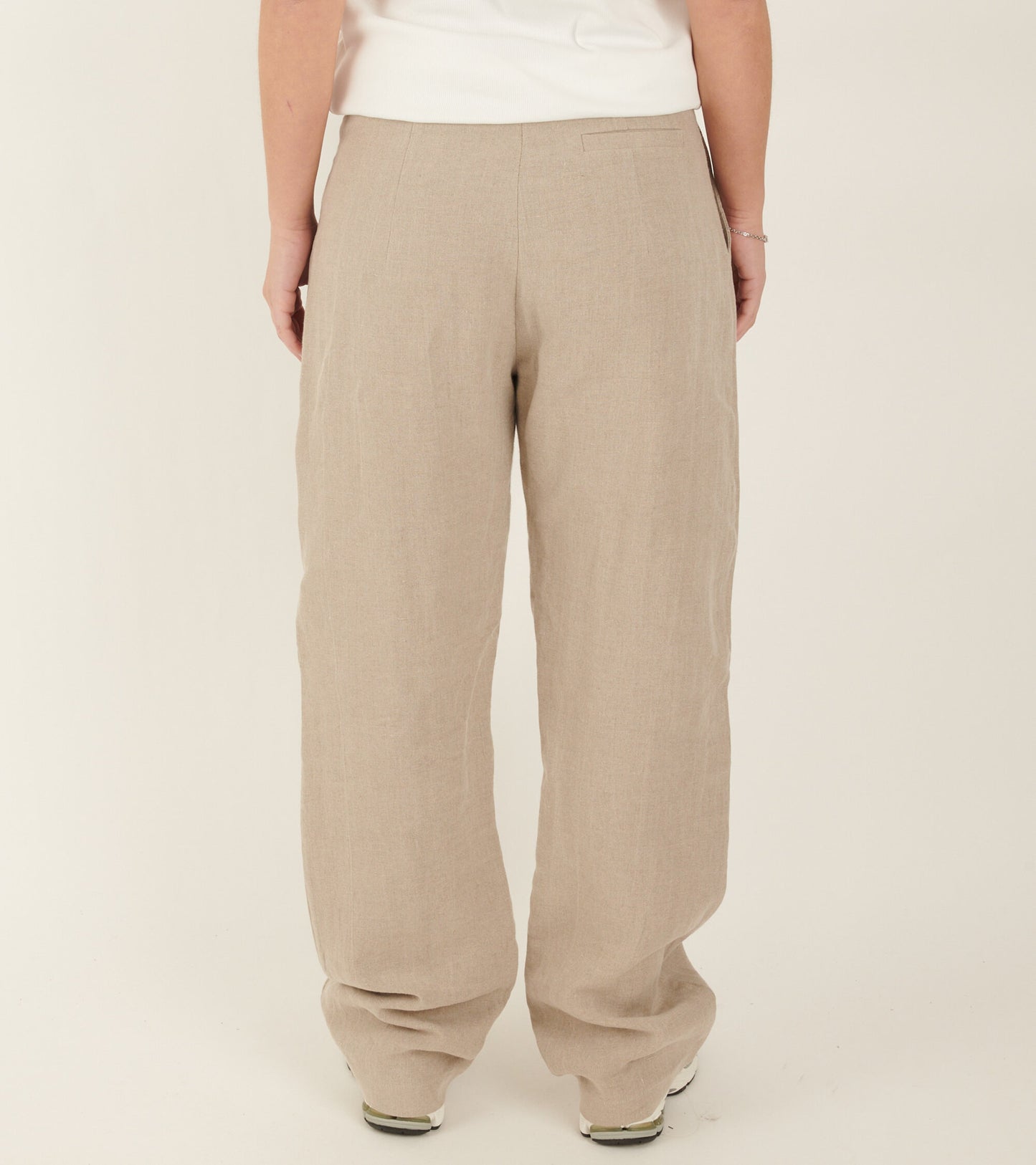 Linen Box Trousers Nature