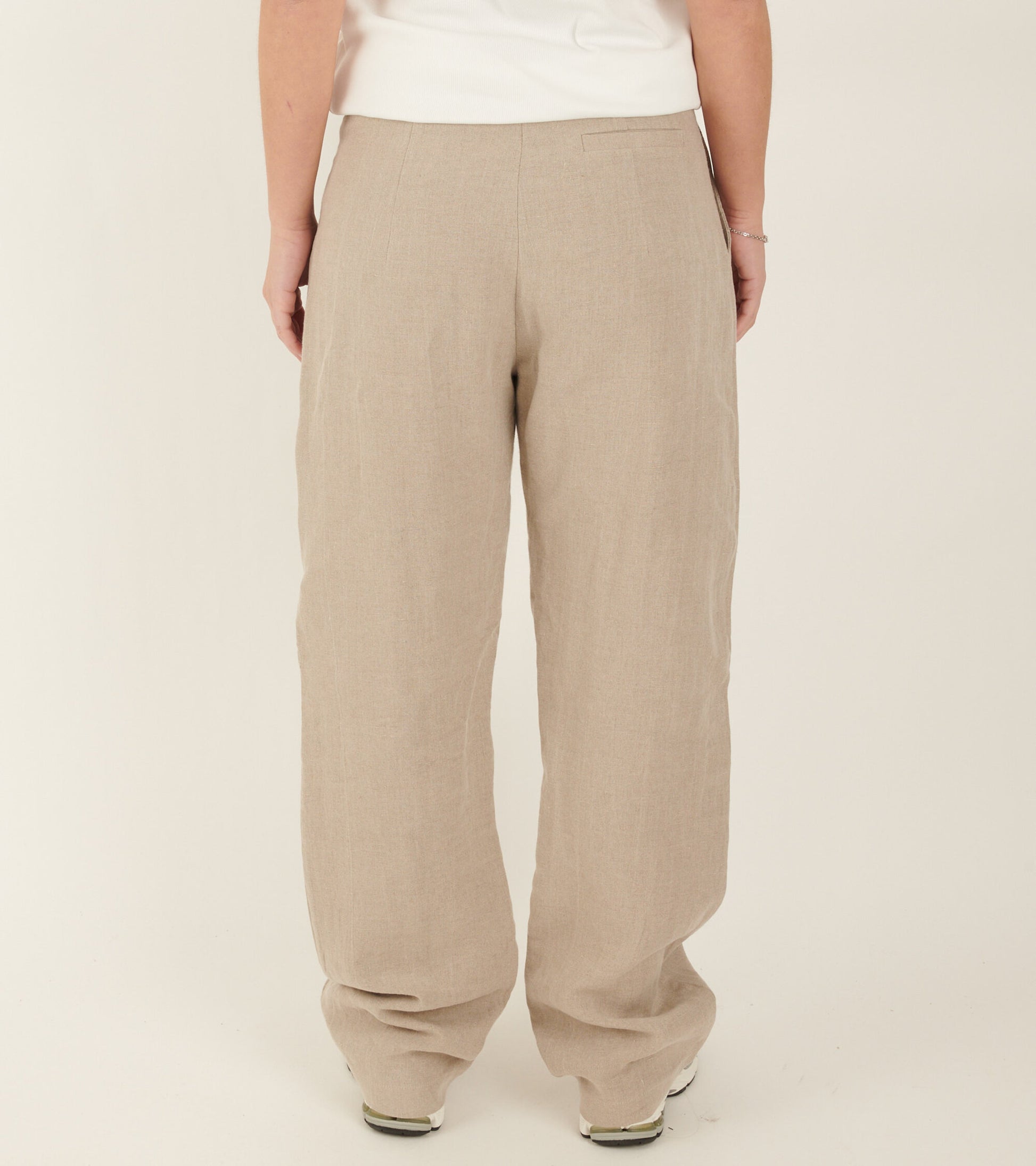 Linen Box Trousers Nature