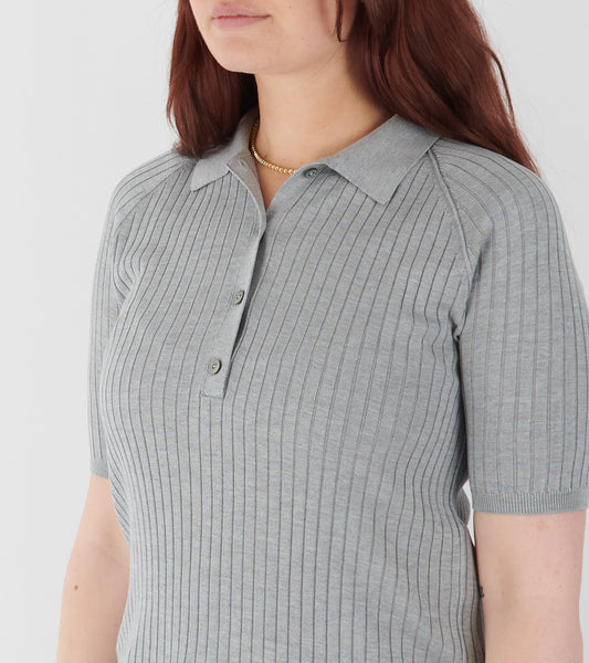 Polo Silk T-shirt Grey