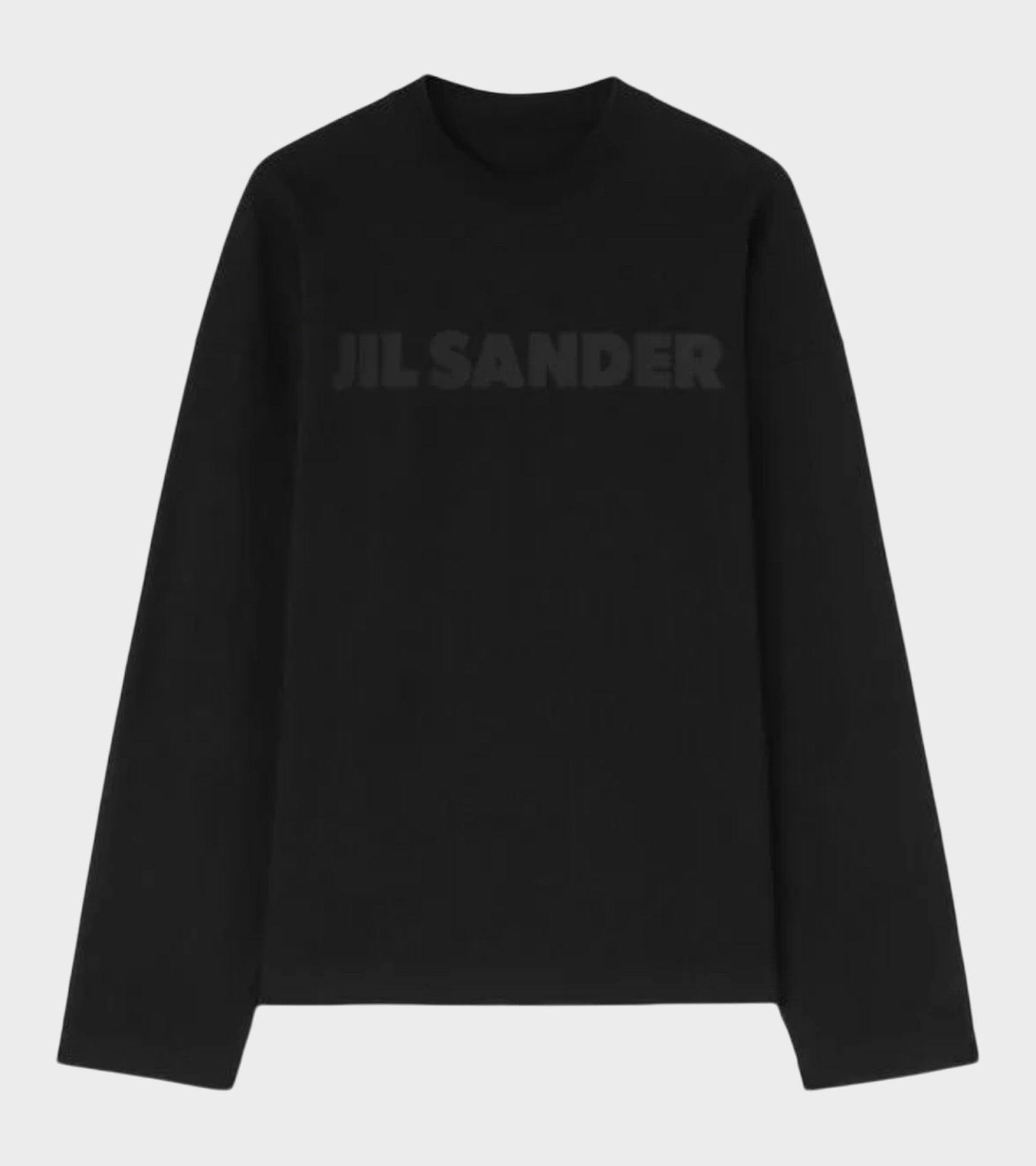 L/S Cotton Jersey Logo T-shirt Black
