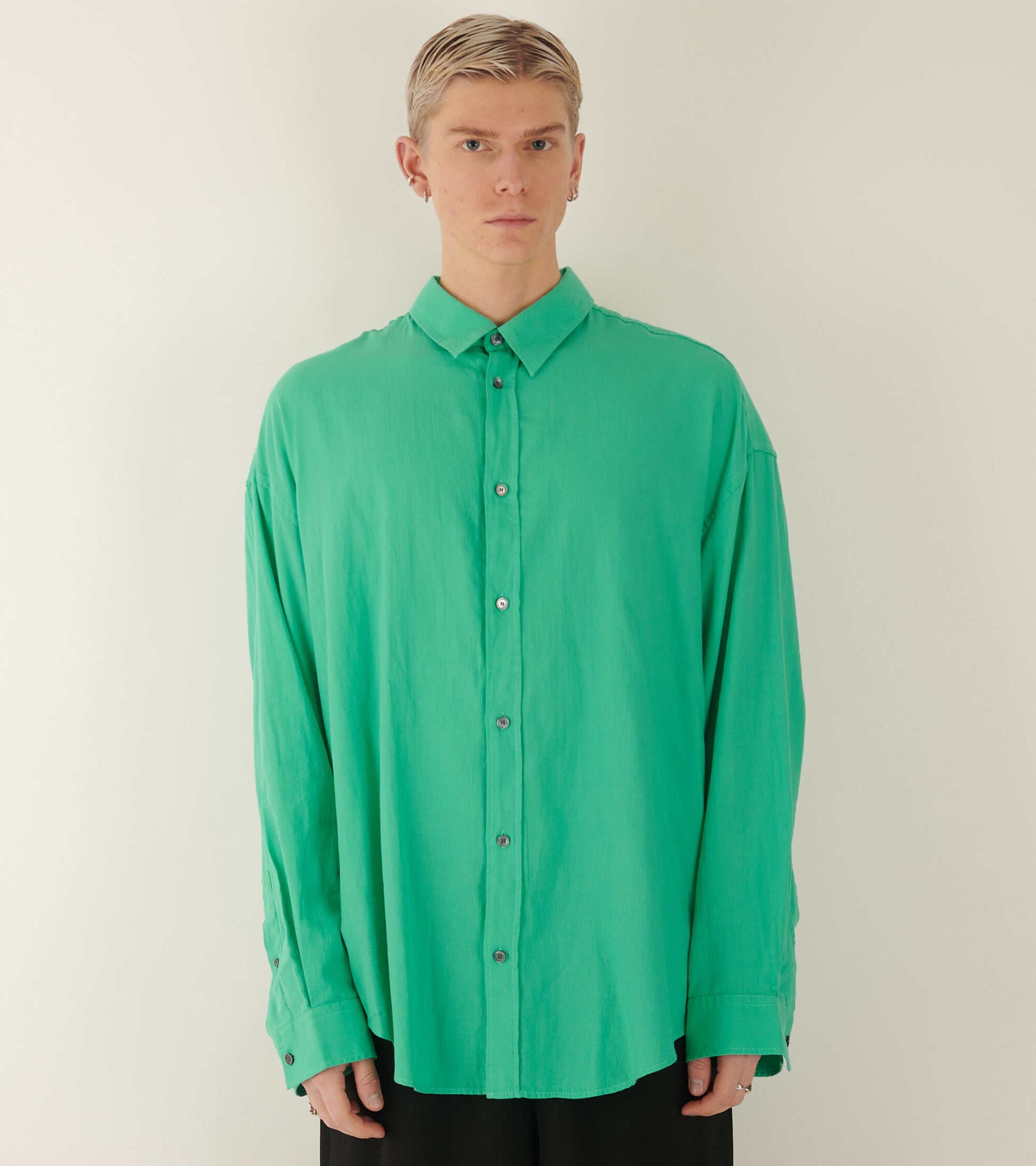 Oversize Shirt Turquoise Green