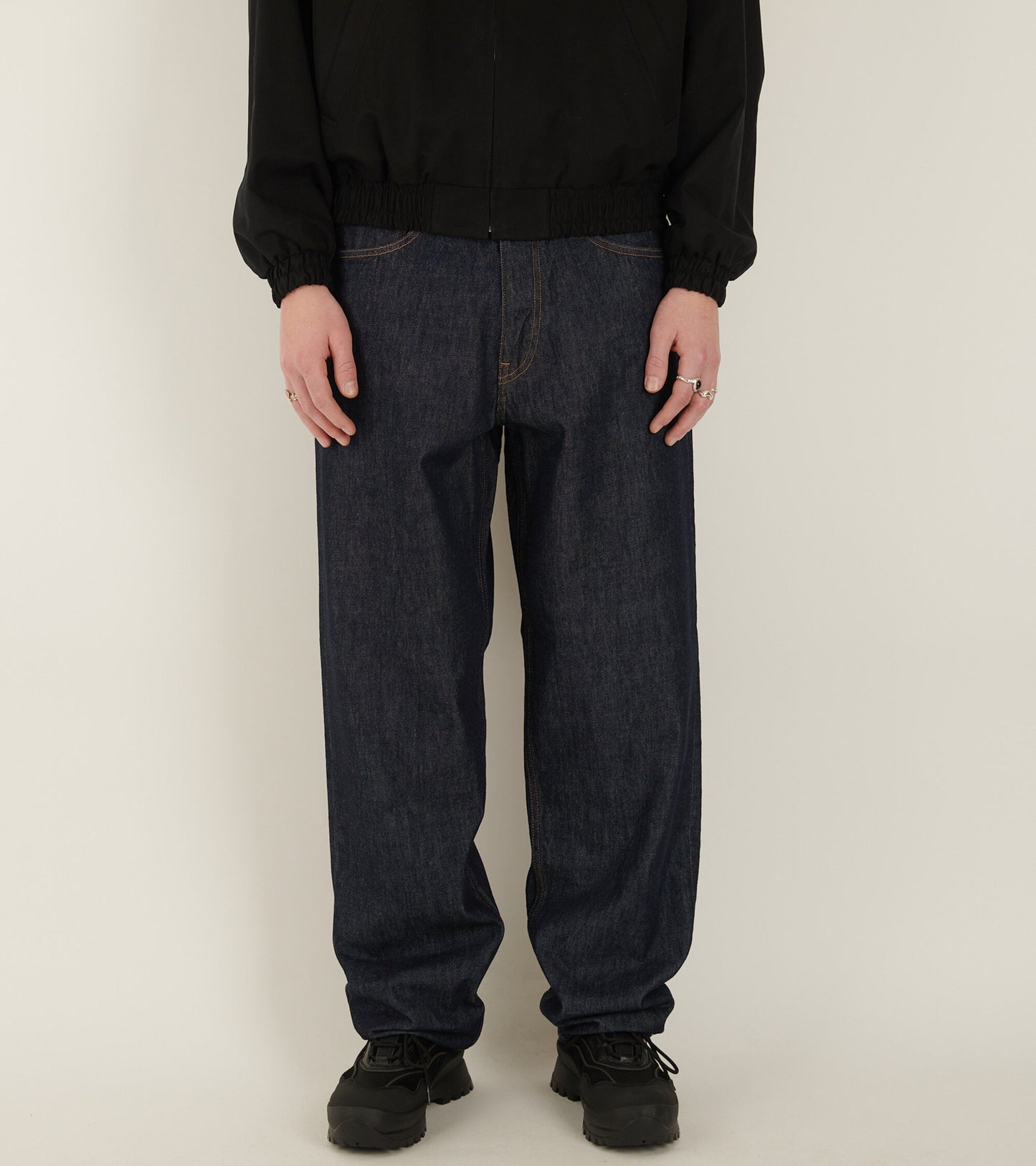 Hard Twist Denim Wide Pants Indigo