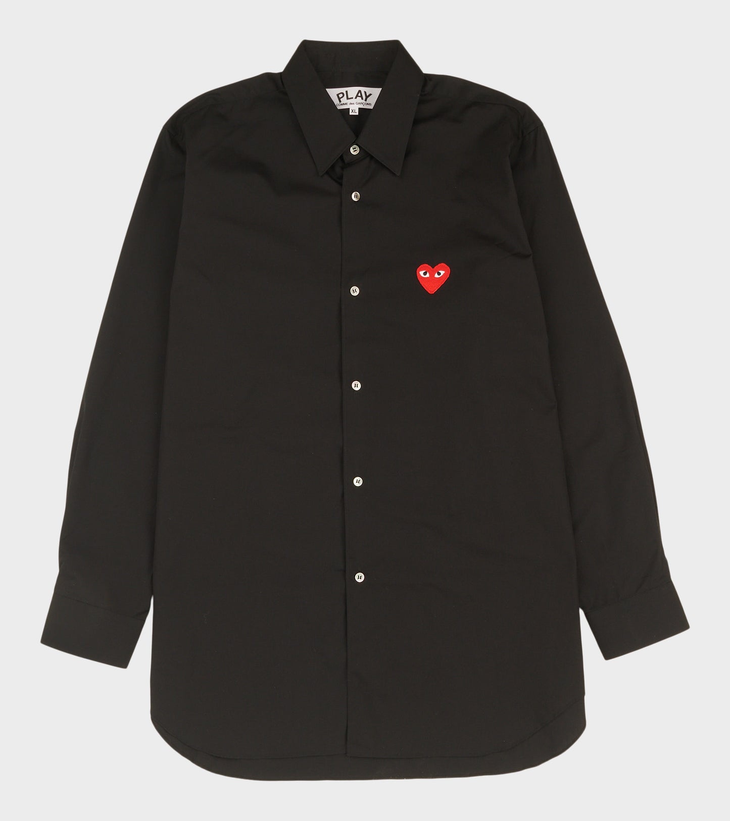 M Red Heart Shirt Black