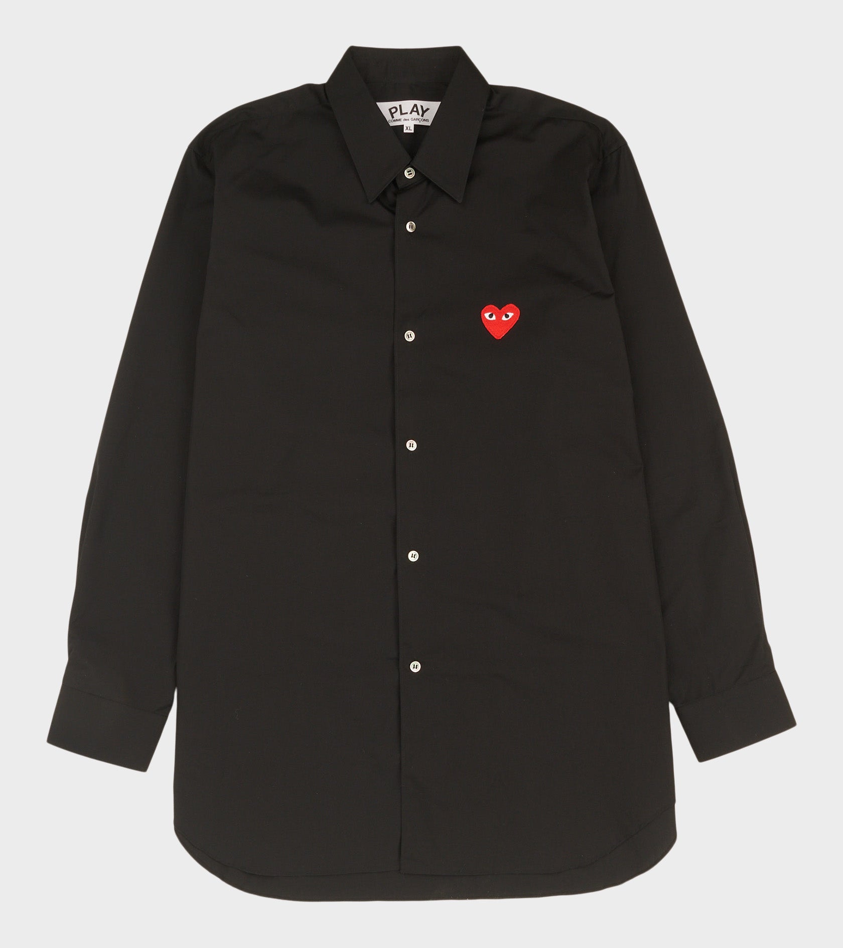 M Red Heart Shirt Black