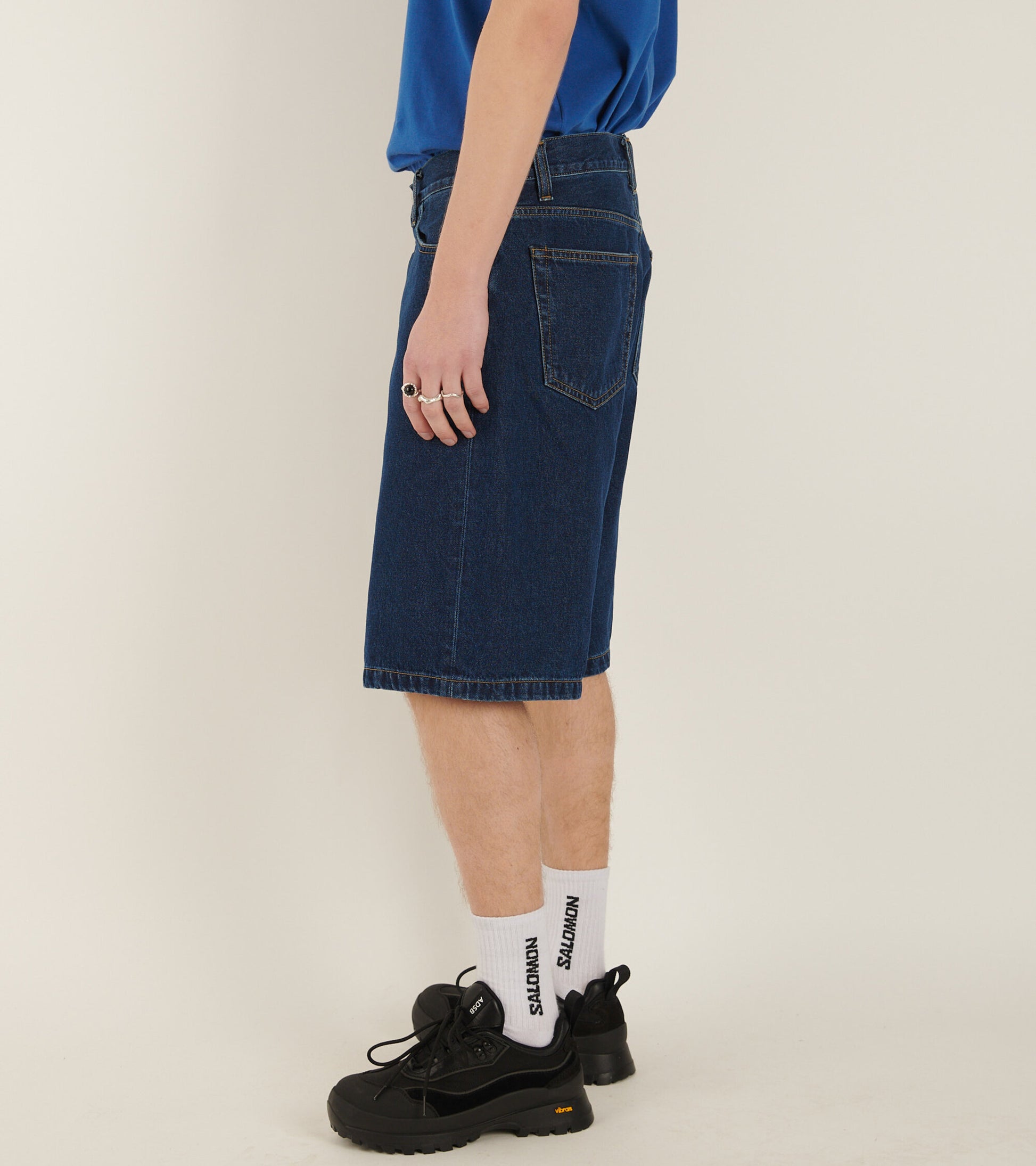 Landon Shorts Stone Washed Blue
