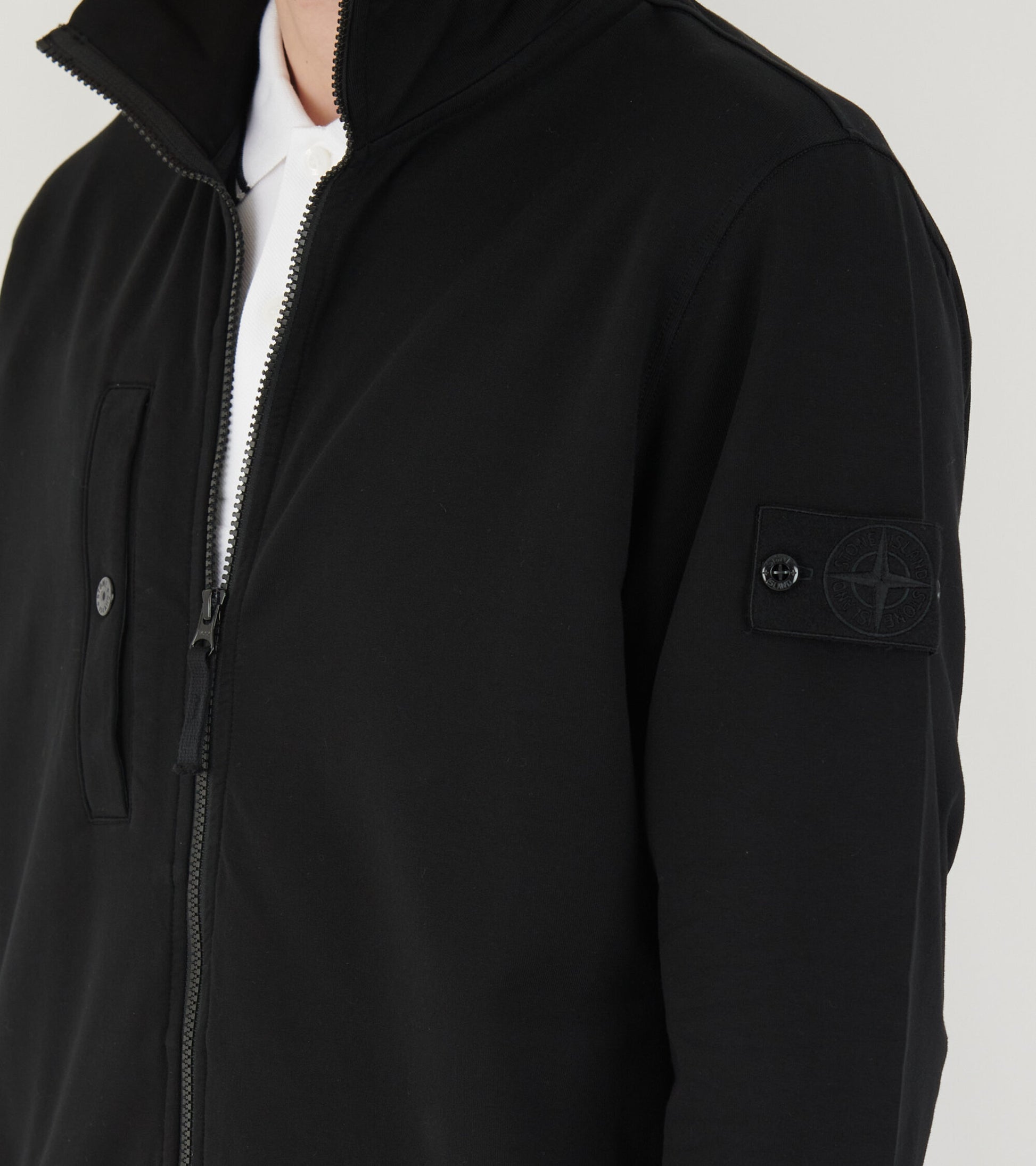 Ghost High Neck Zipper Black
