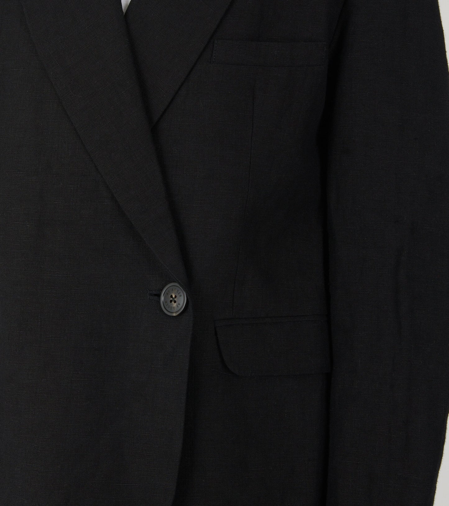 Linen Blazer Black