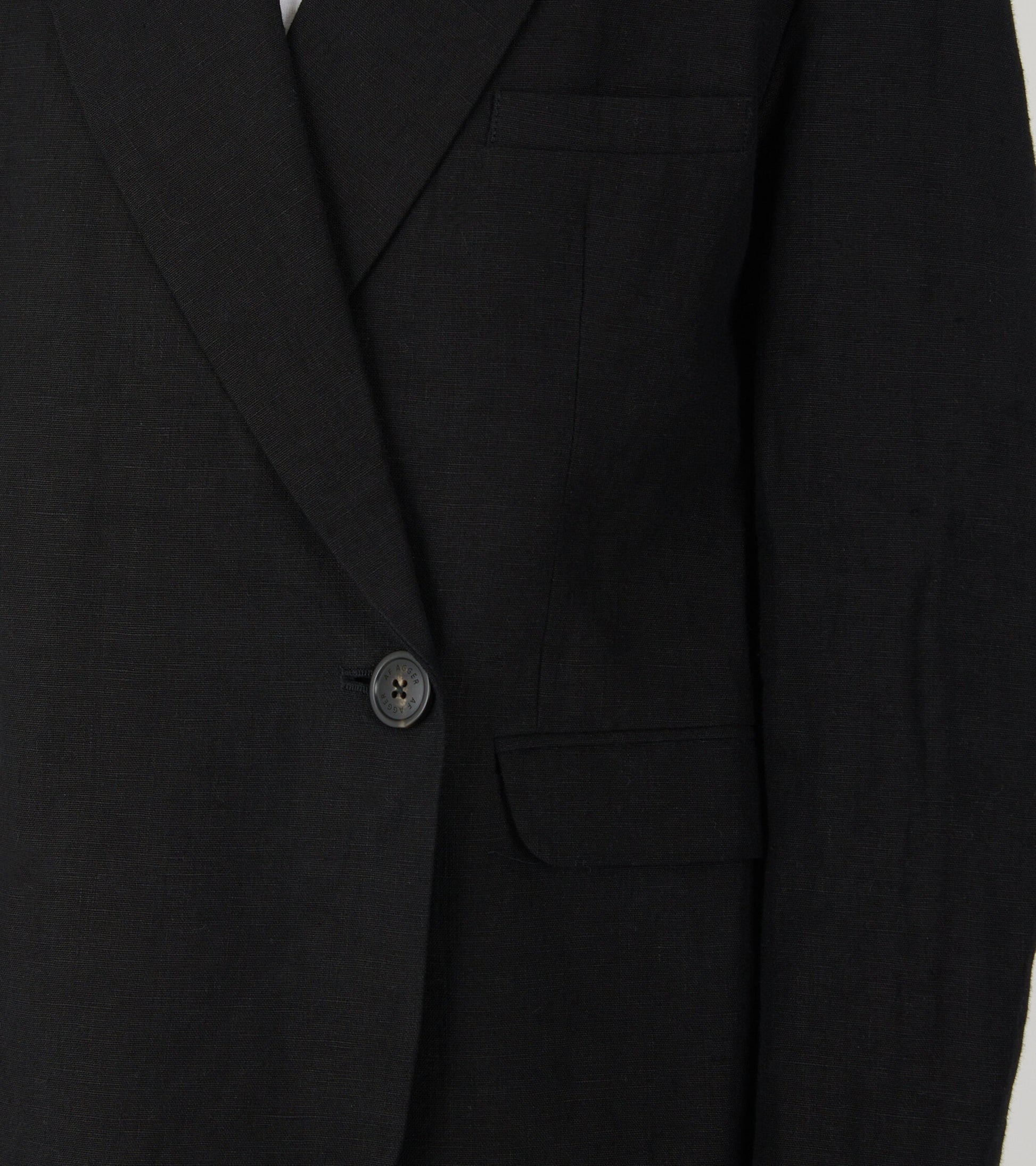 Linen Blazer Black
