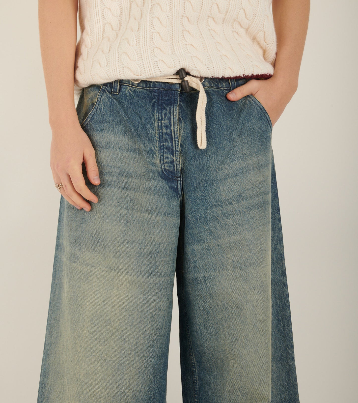 Palm Angels Boxy Jeans Blue
