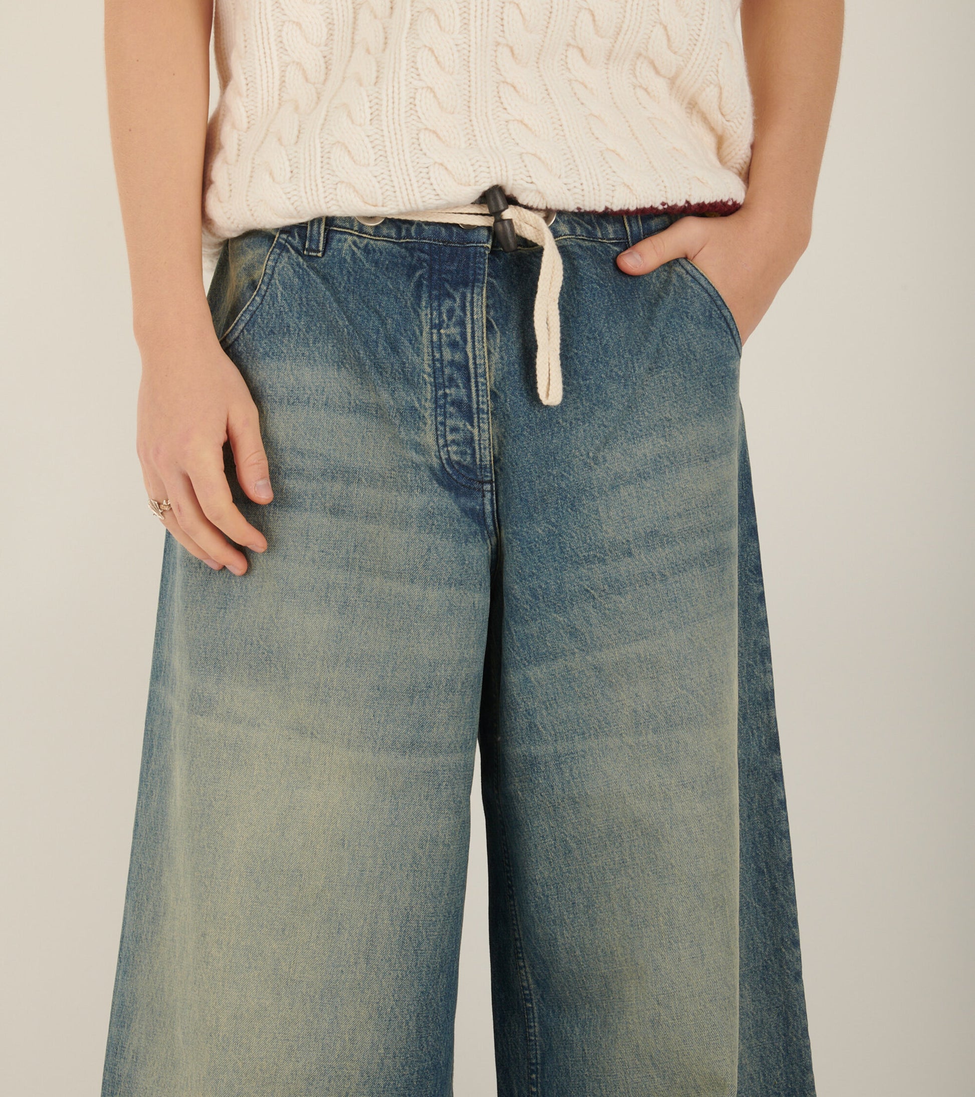 Palm Angels Boxy Jeans Blue