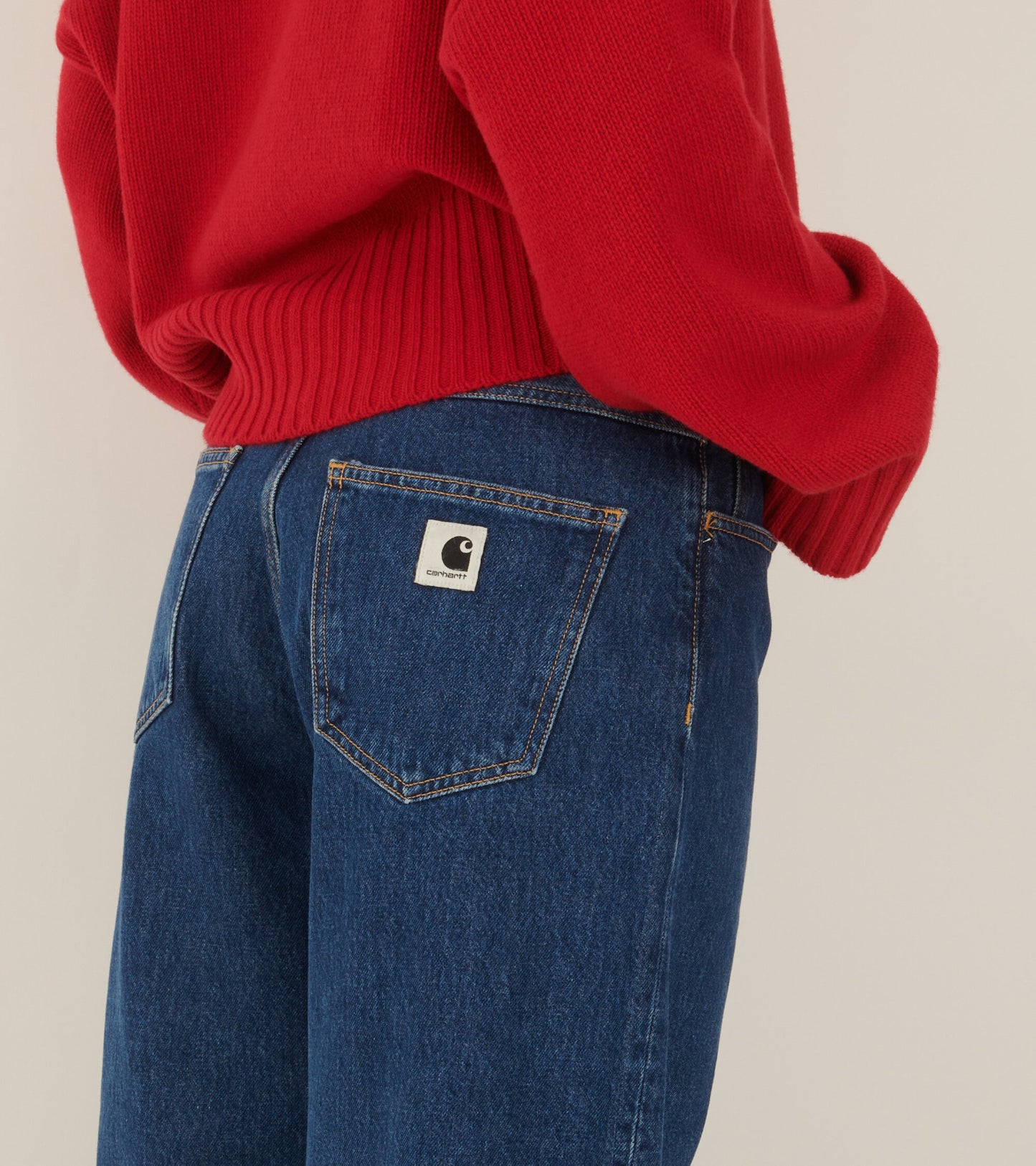 W Brandon Pant Stone Washed Blue