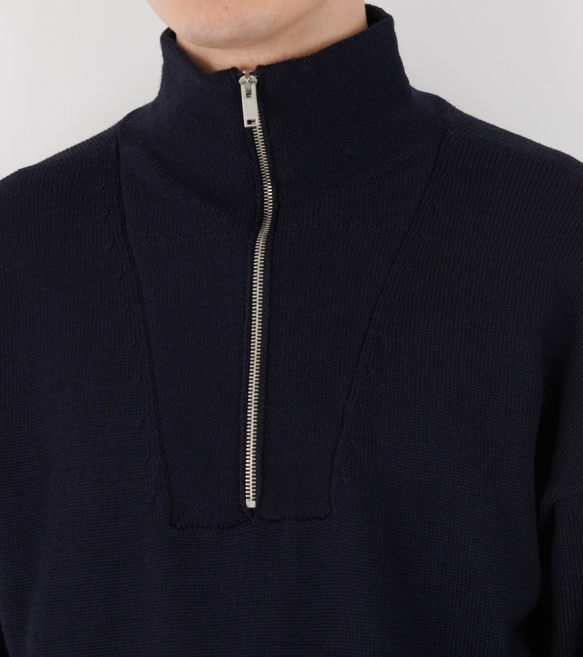 Zipped Jumper Navy