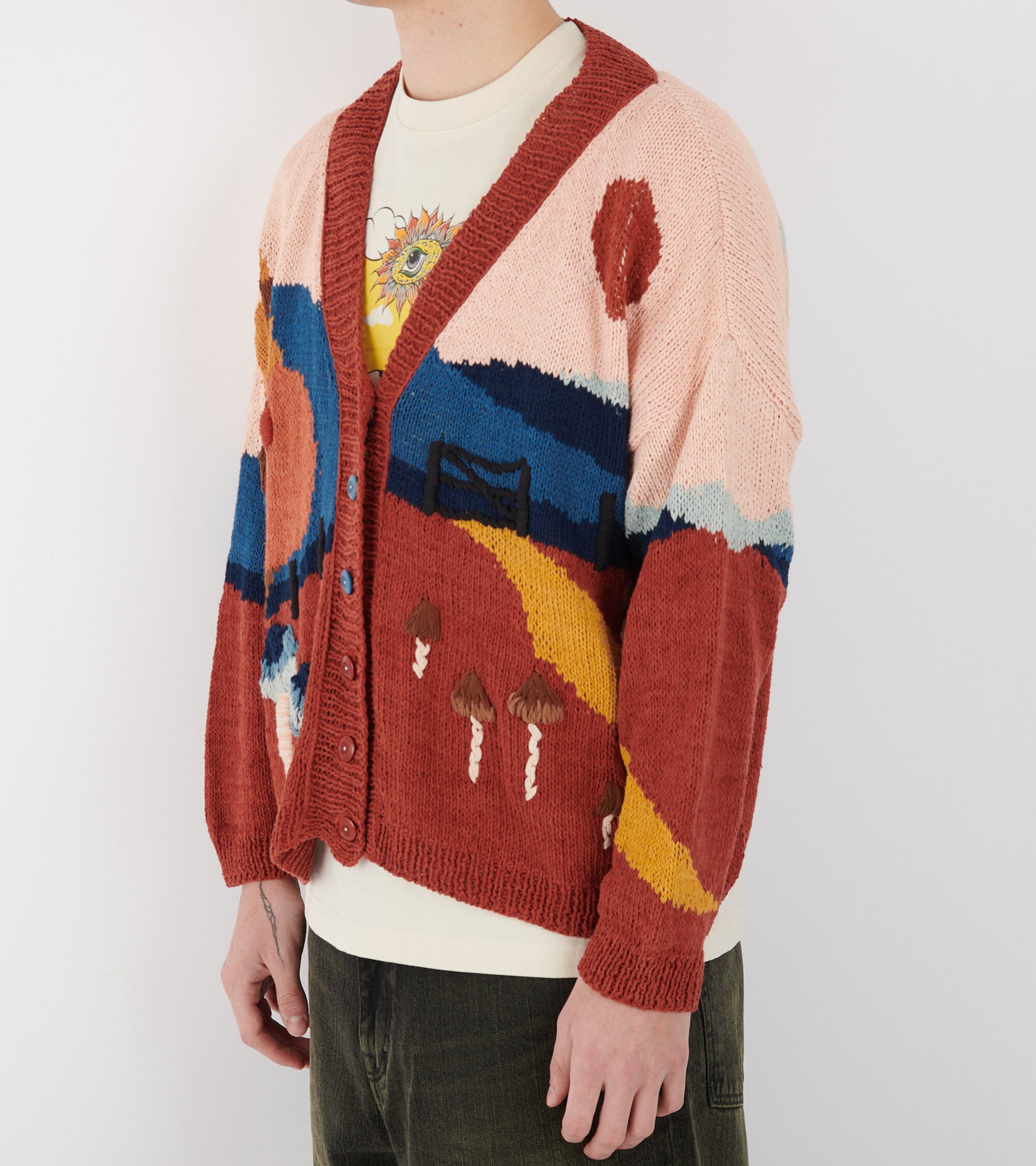 Sunwell Cardigan Moonlight Mushroom