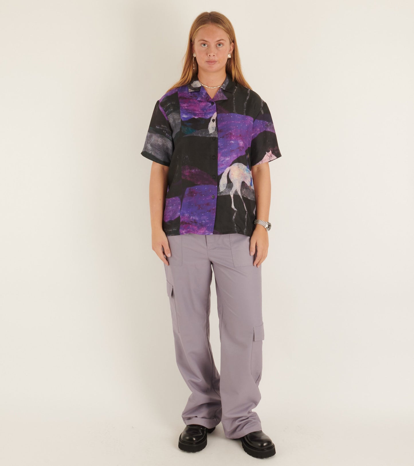 Tony Unisex Shirt Purple Mix