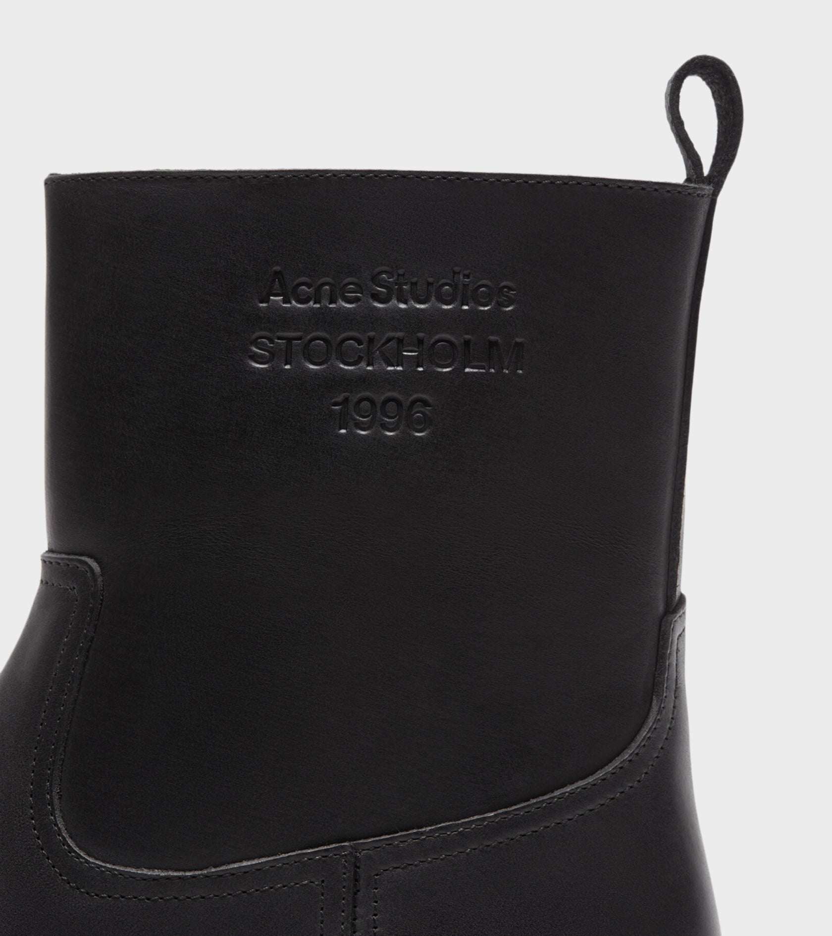 Waxed Leather Boots Black