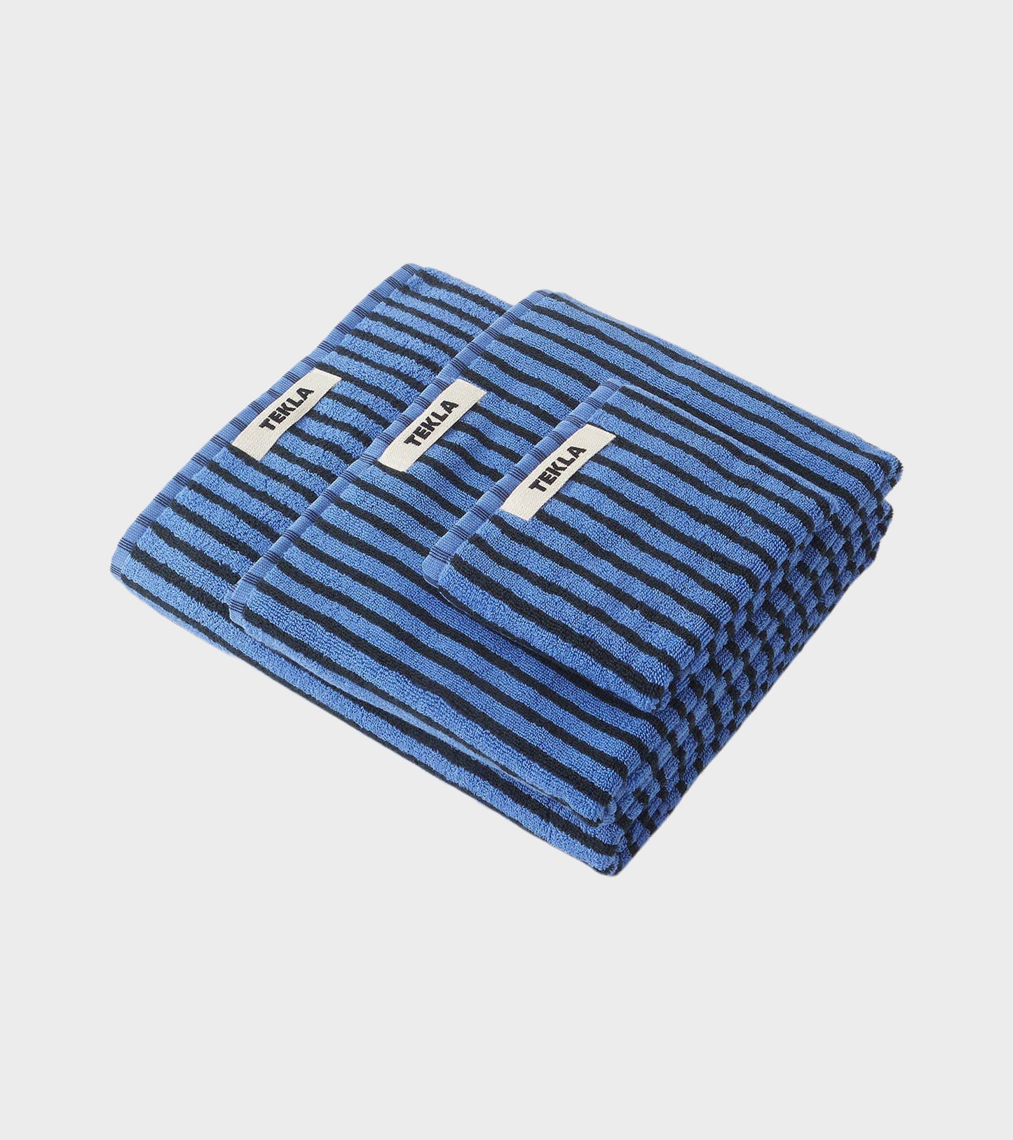 Bath Towel 70x140 Blue/Black