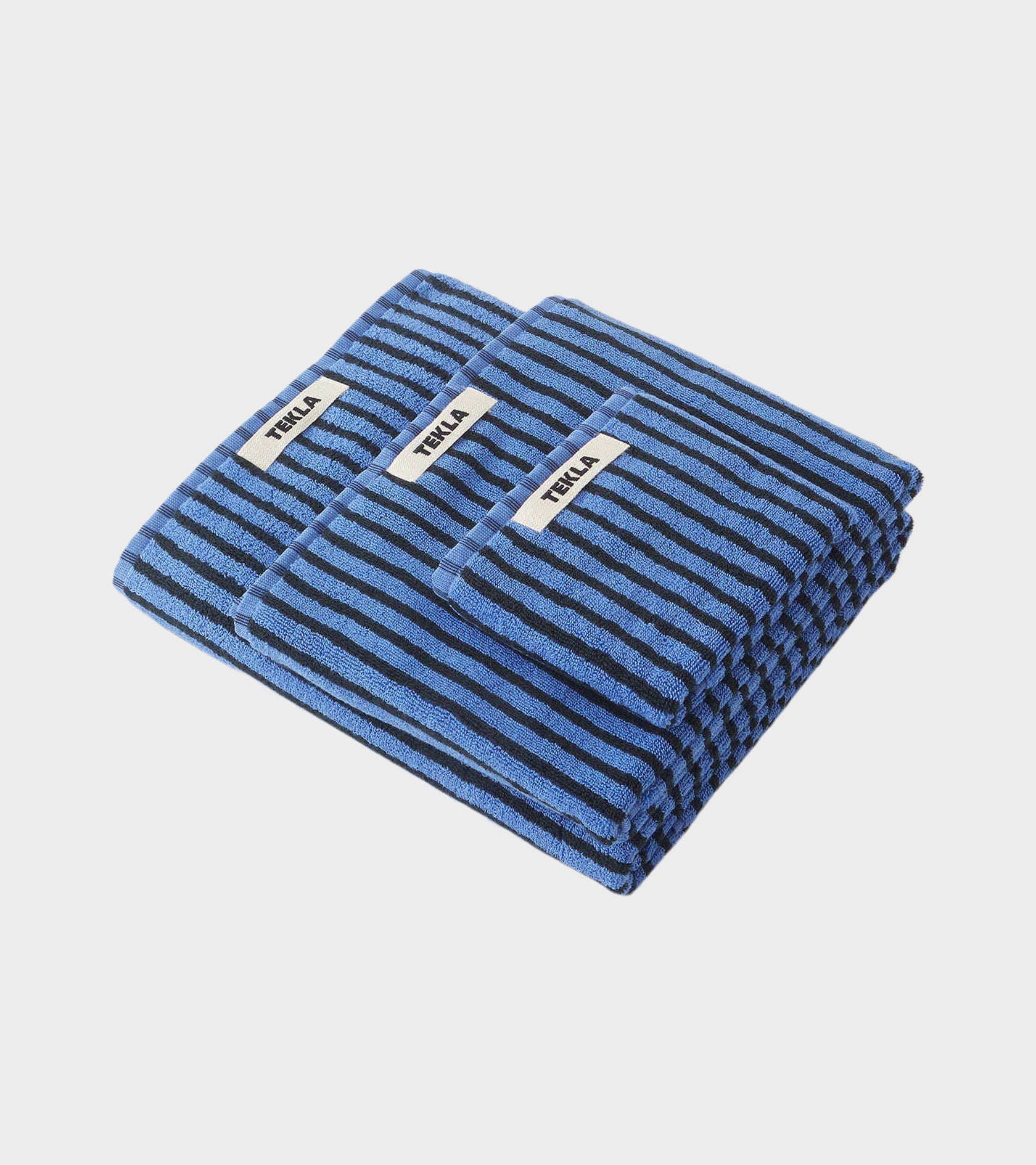 Bath Towel 70x140 Blue/Black