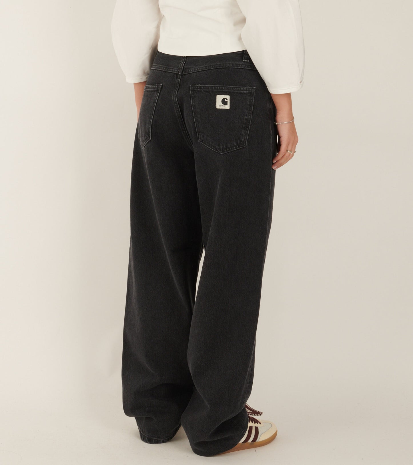 W Brandon Pant Stone Washed Black