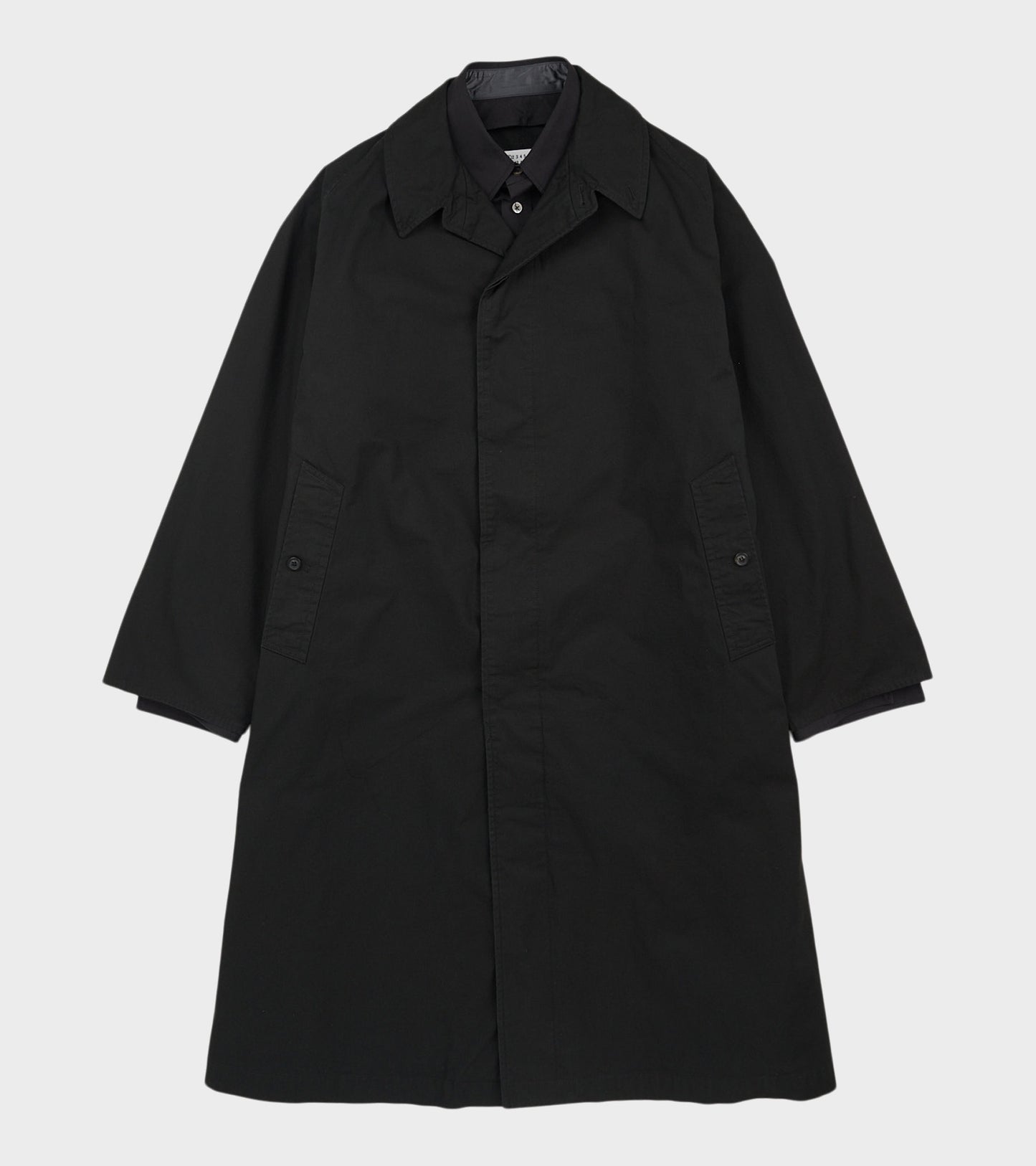 Overlayer Trench Coat Black