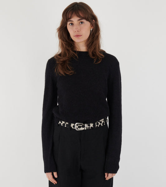 Cashmere Round Neck Black