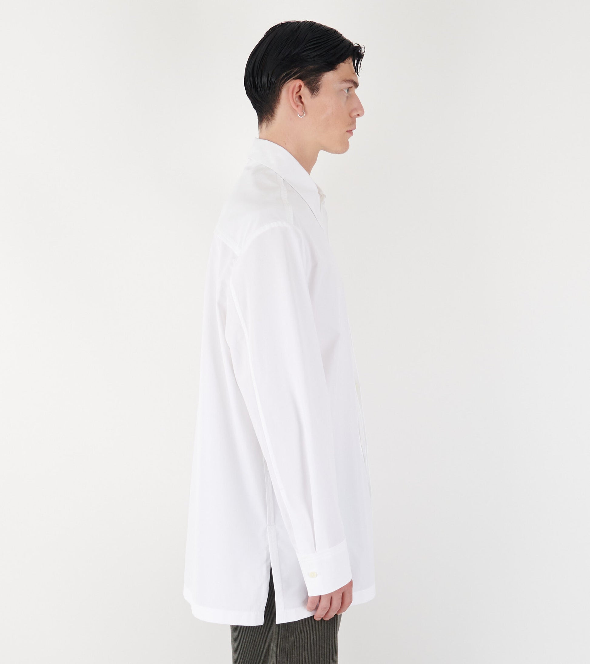 Heavy Organic Poplin Shirt White