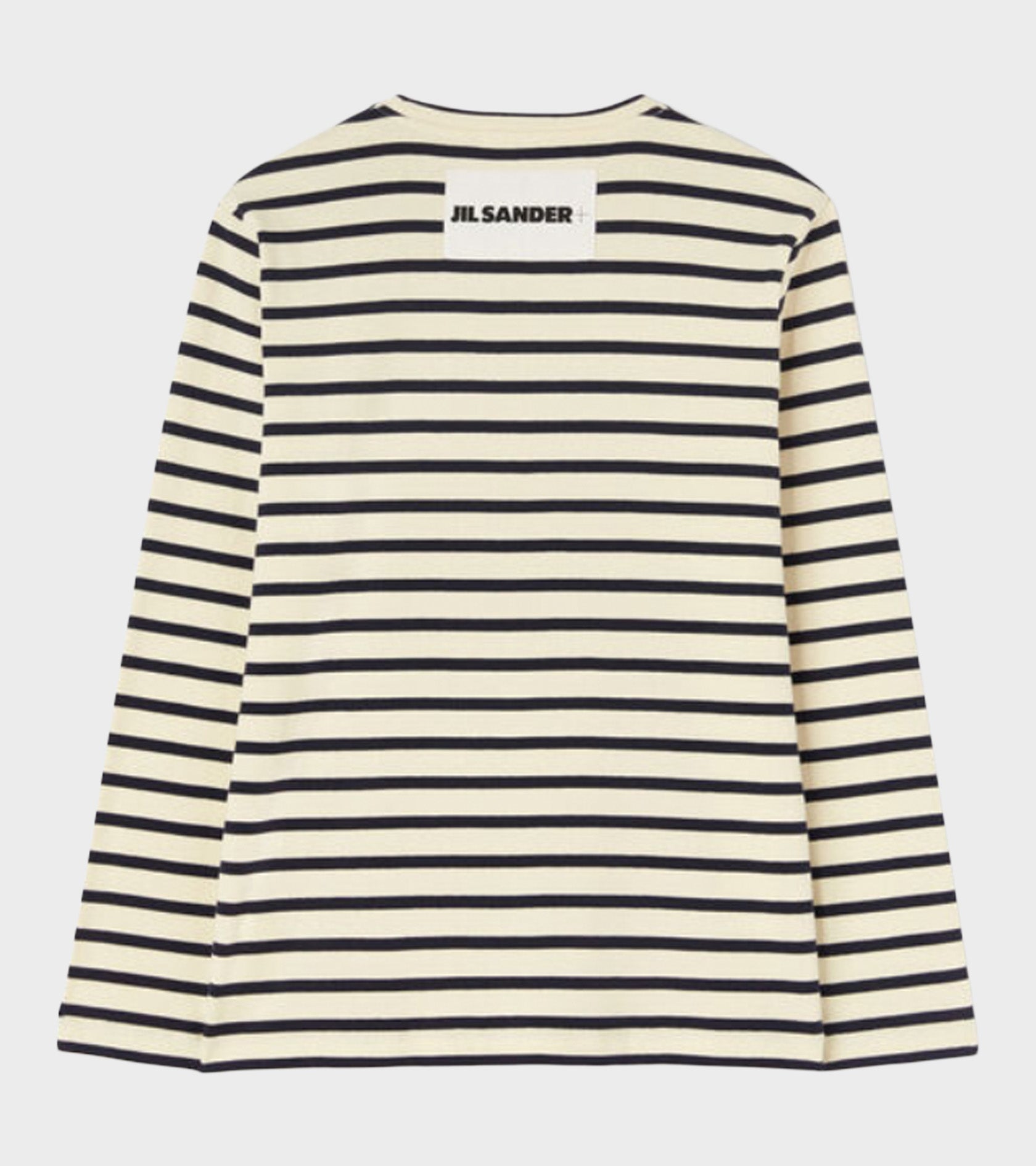 Striped L/S Crew Neck T-shirt Off-white/Black