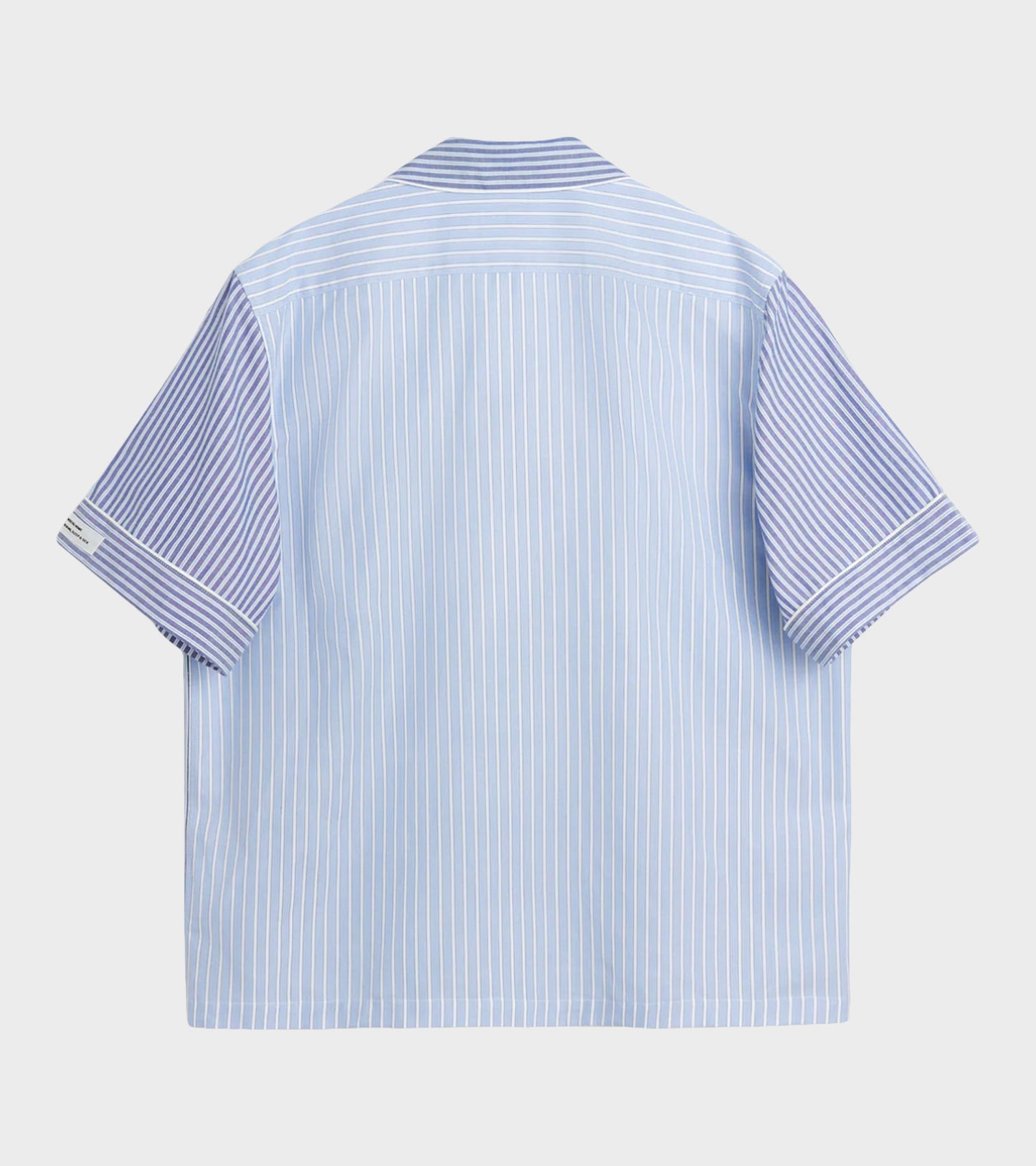 Wall Street Short Sleeve Shirt Blue Stripes One