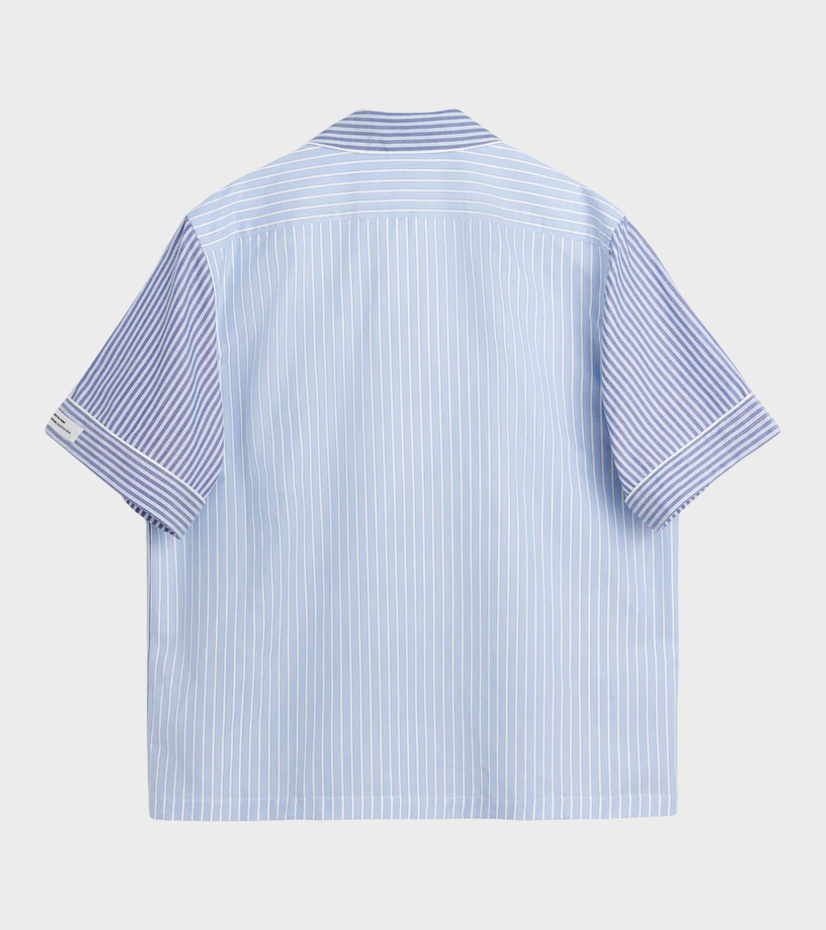 Wall Street Short Sleeve Shirt Blue Stripes One
