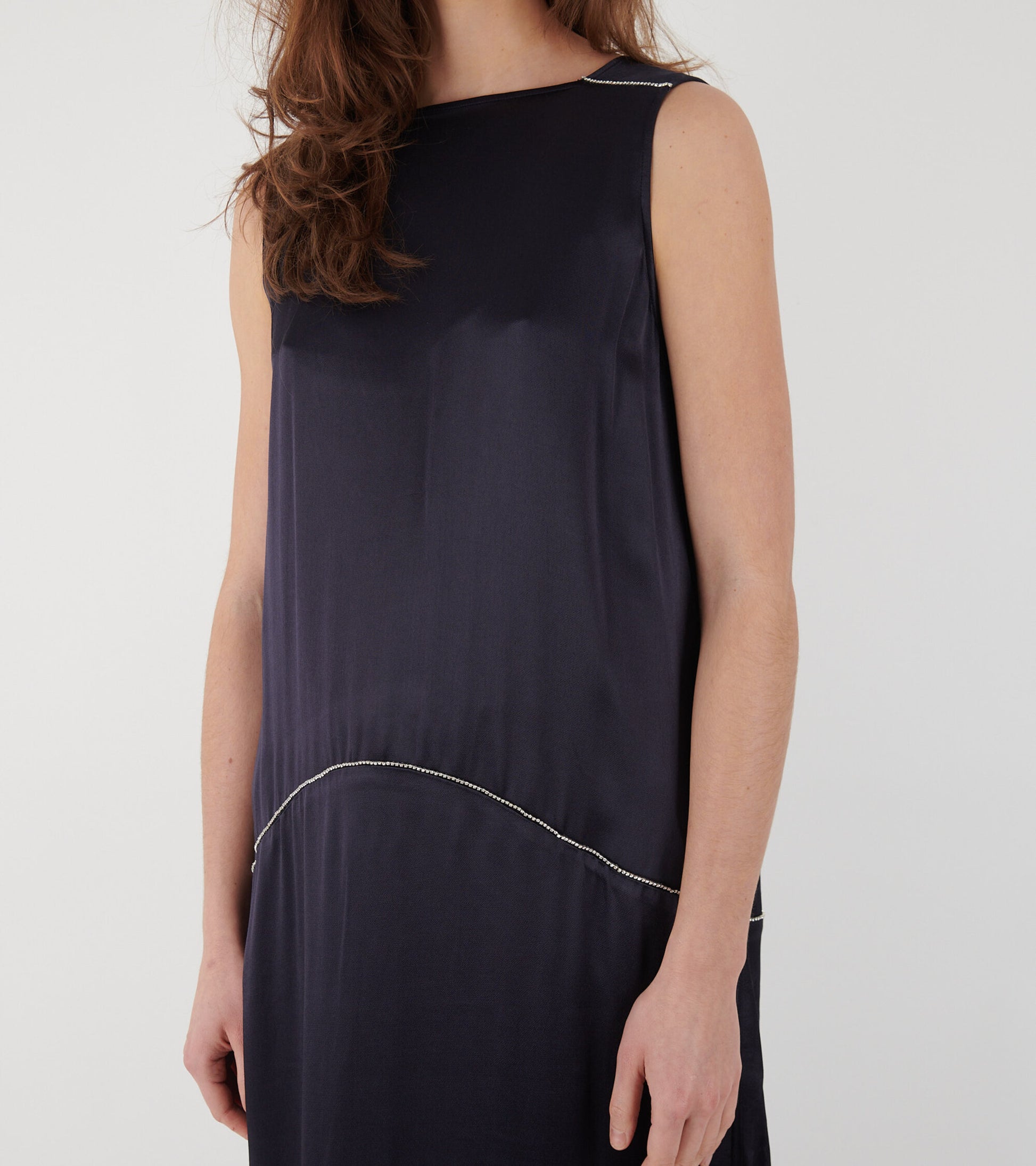 Melody Rhinestone Dress Midnight