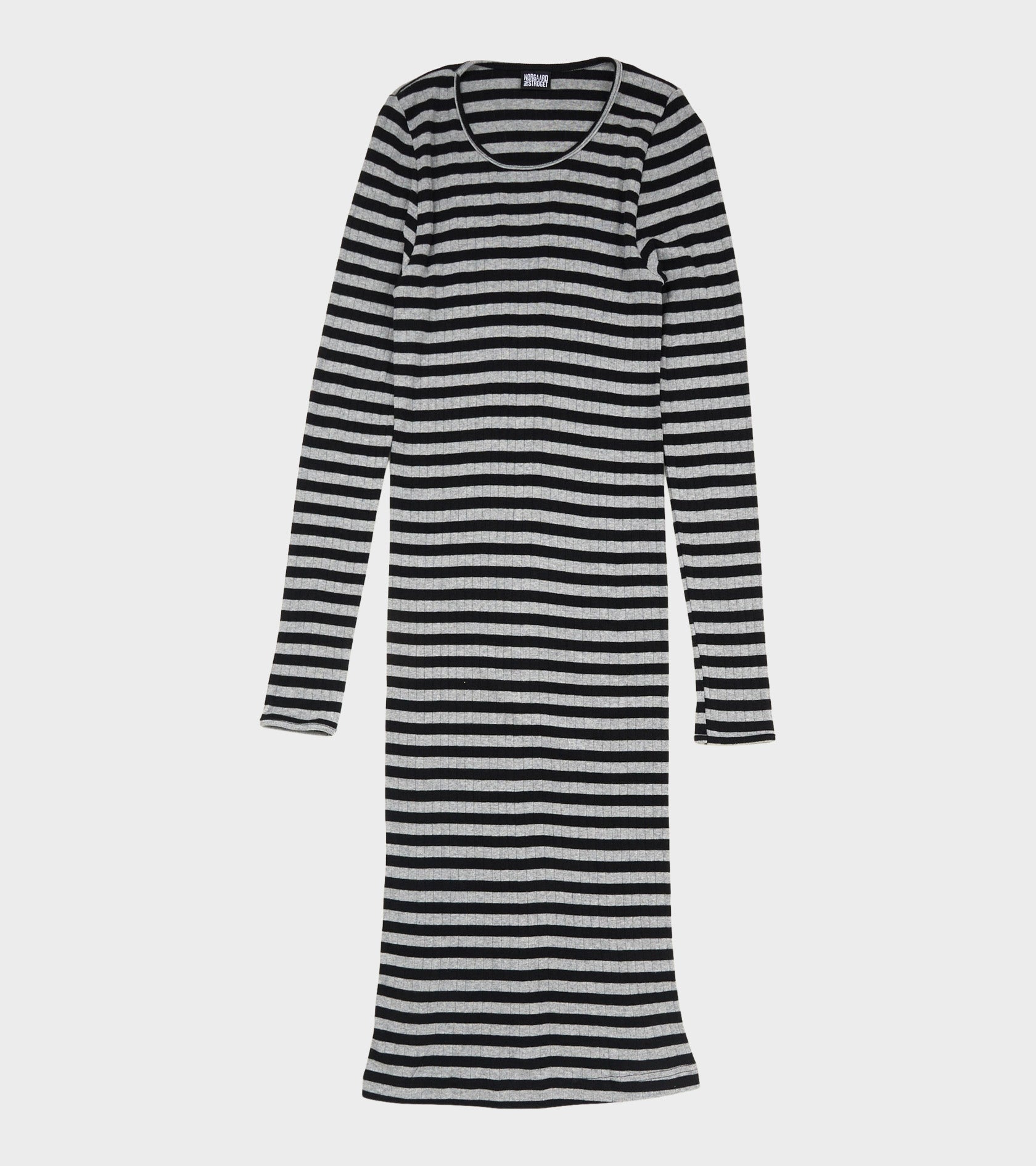 101 John Rib Dress Black/Grey Melange