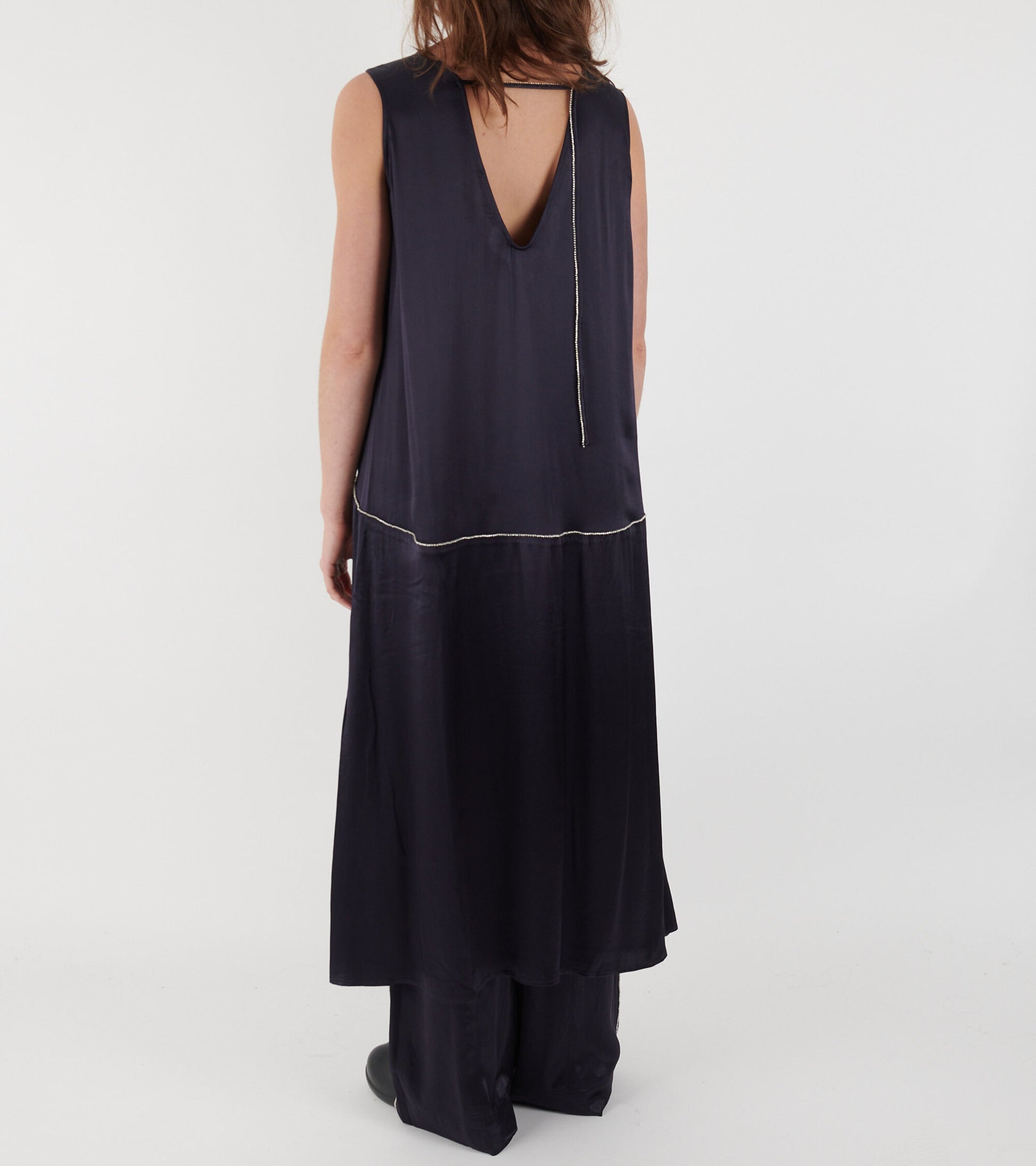 Melody Rhinestone Dress Midnight