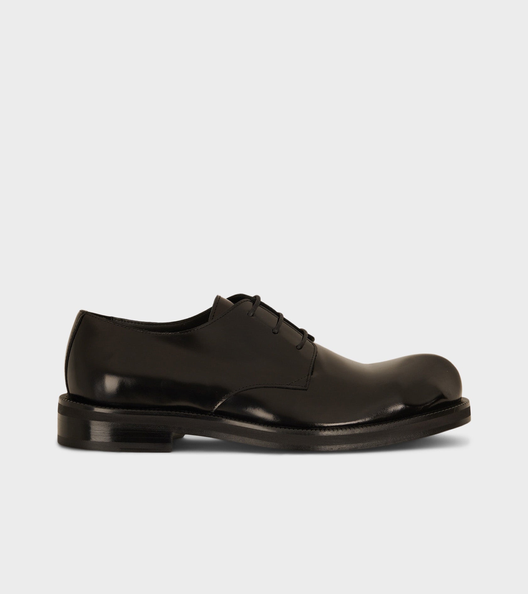 Acne Studios Leather Derby Shoe Black - Main Image