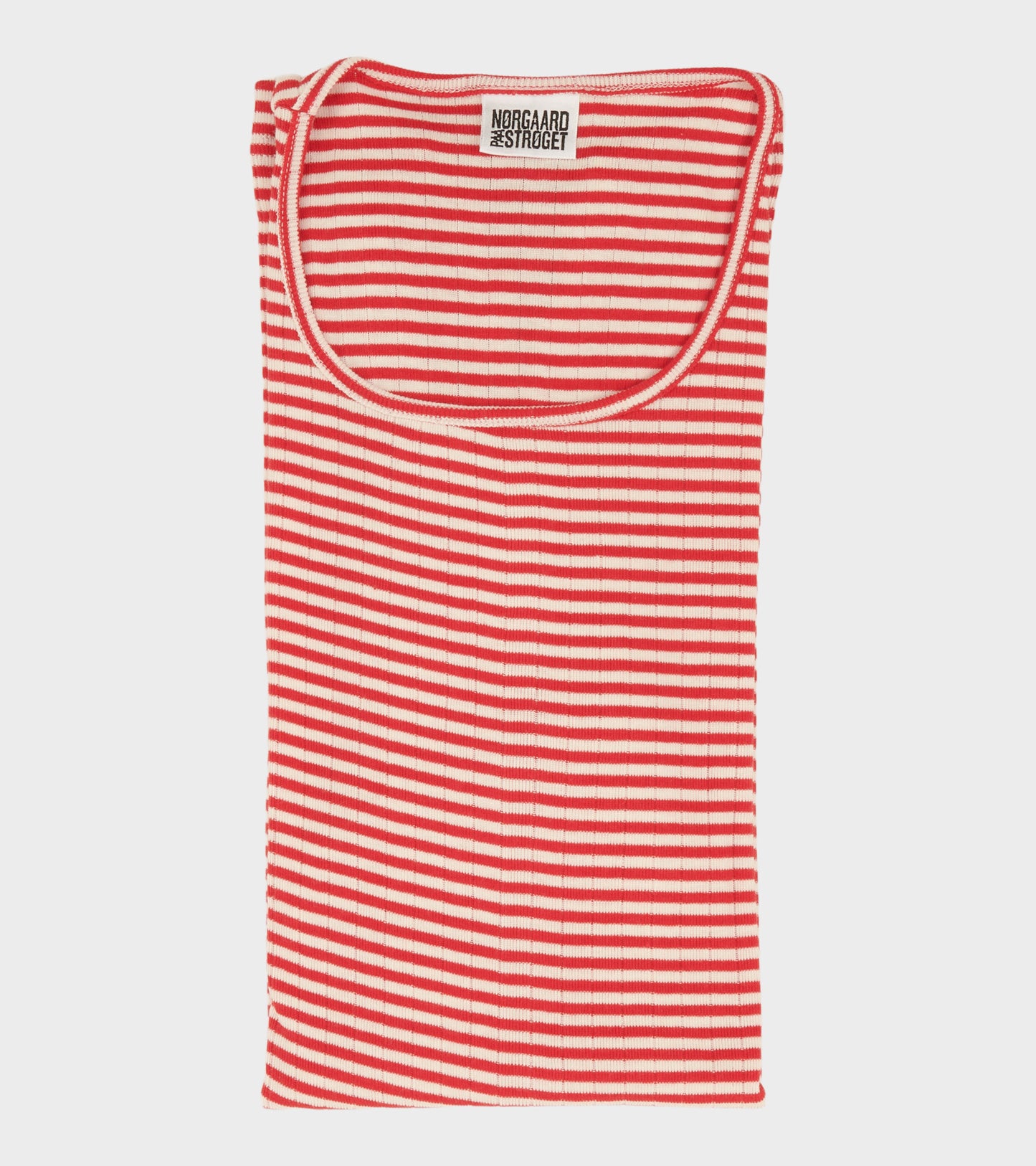 101 Rib Ecru/Red