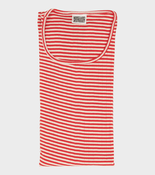 101 Rib Ecru/Red