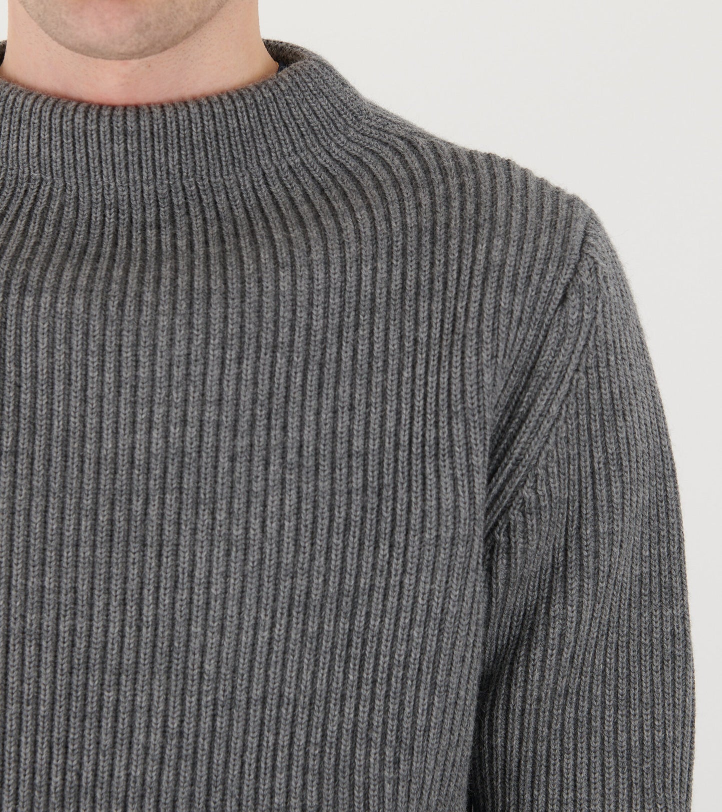 Navy Crewneck Grey