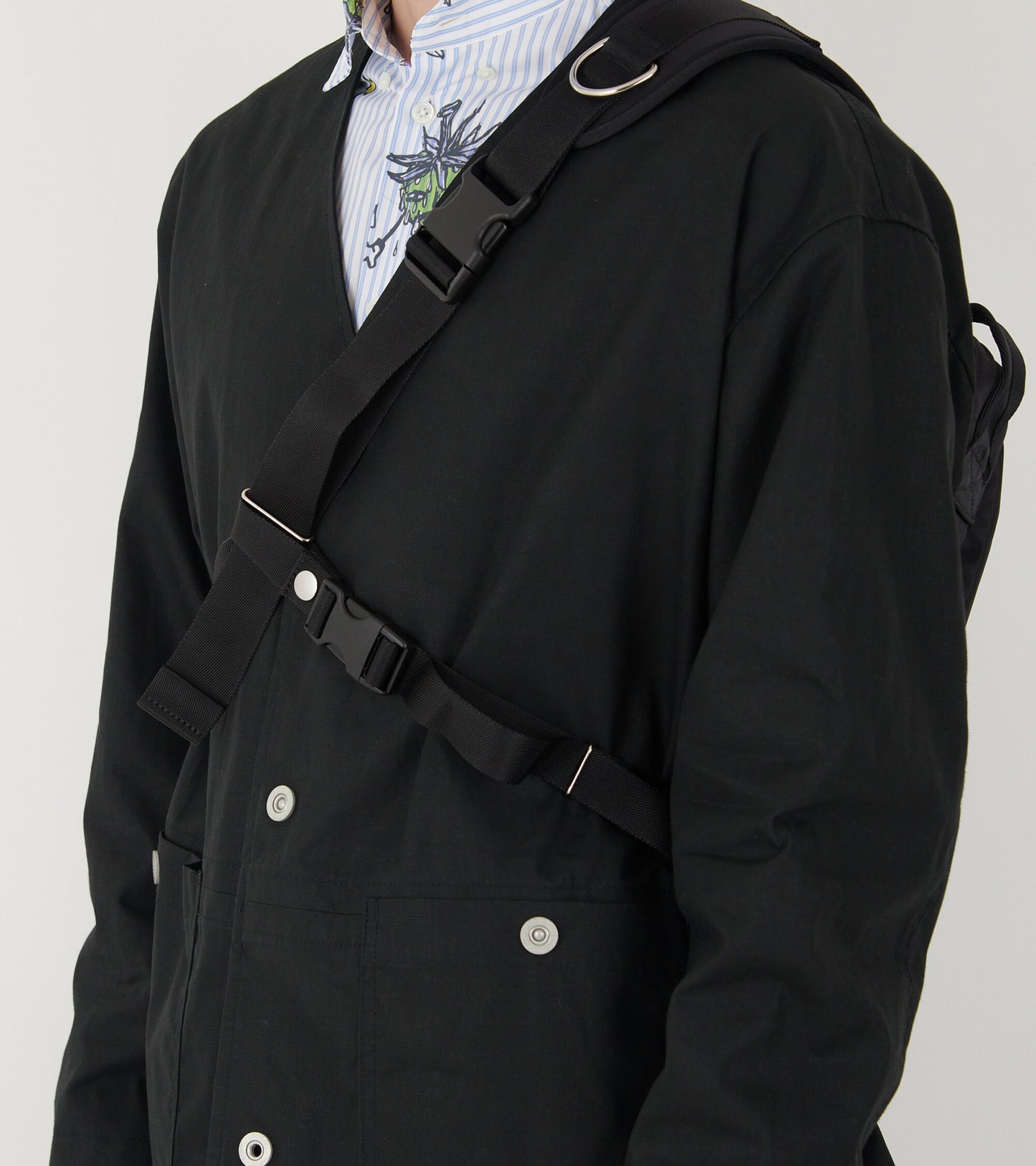 X Porter Nylon Twill Shoulder Bag Black