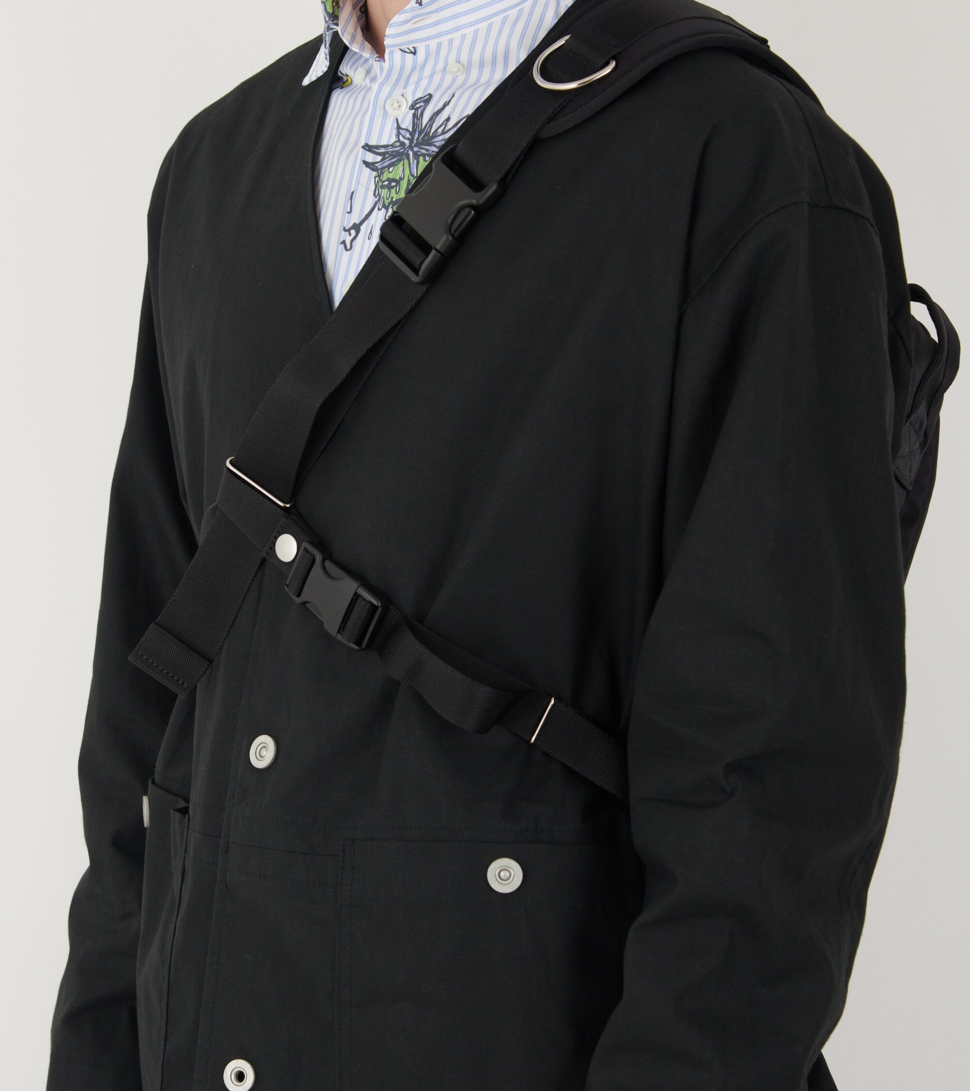 X Porter Nylon Twill Shoulder Bag Black