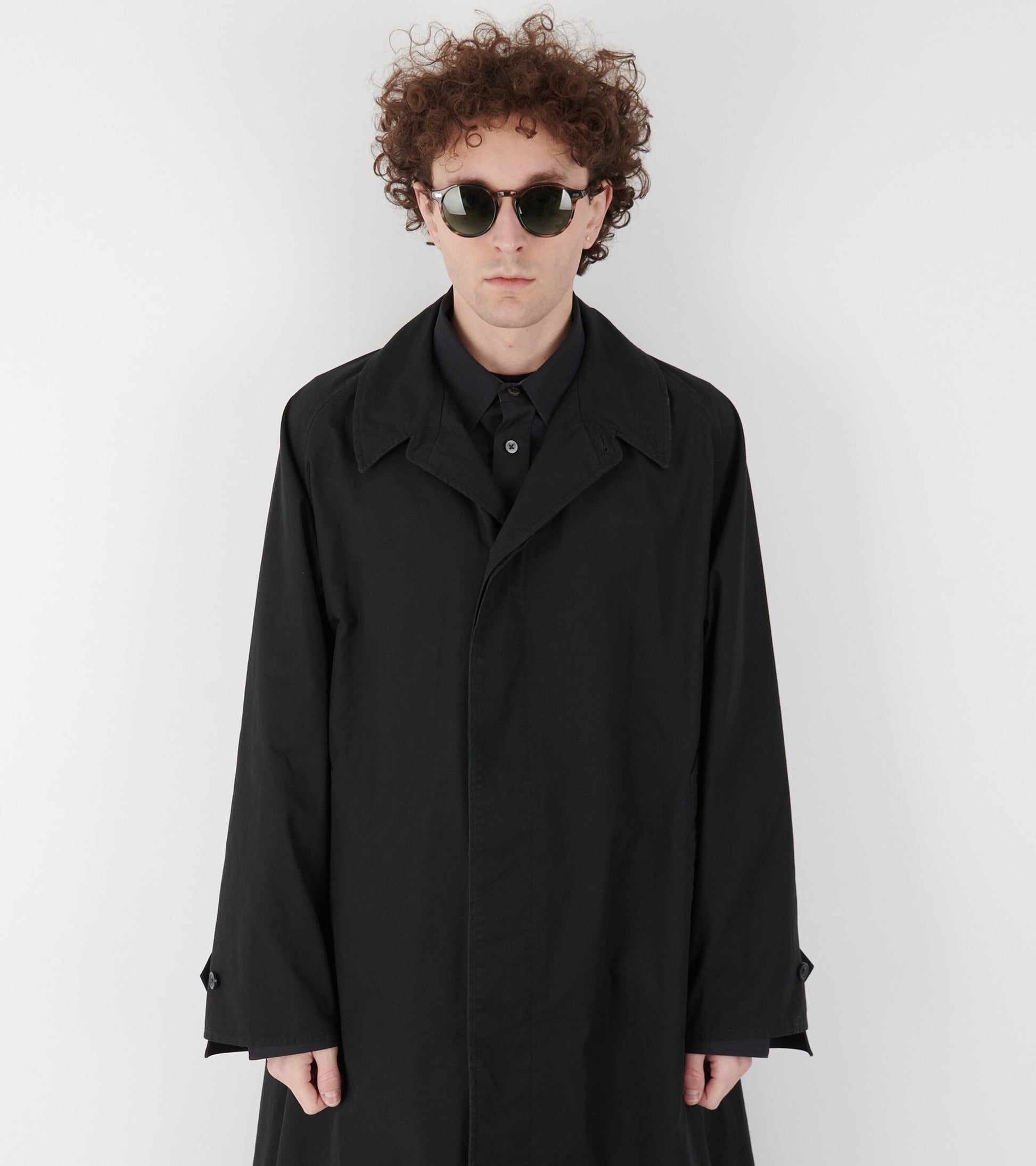 Overlayer Trench Coat Black