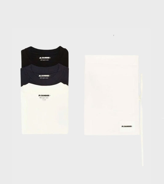 3-Pack L/S T-shirt Set Black/White/Navy