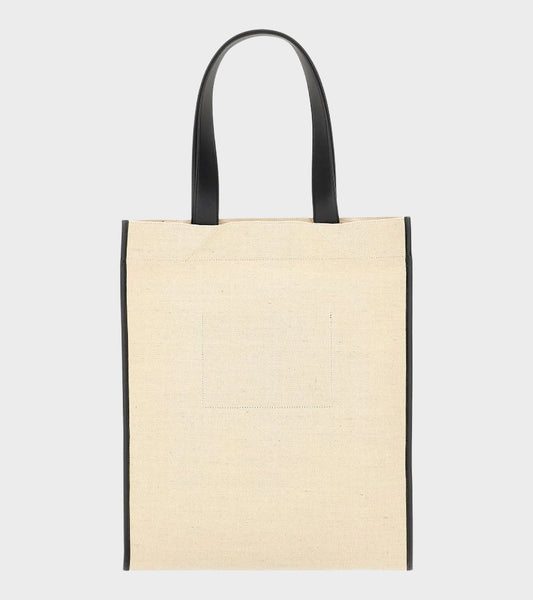 Border Book Tote Bag Natural