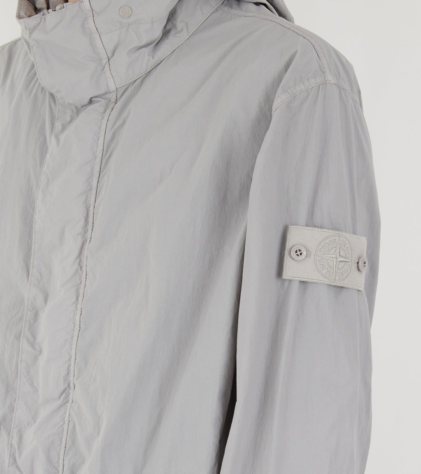 Ghost Nylon Smerigliato Coat Grey